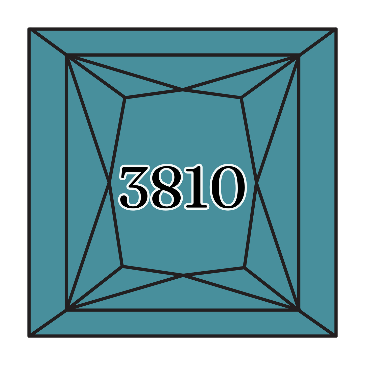 True North Diamond Art Square Diamond Drills 3810 - Dark Turquoise - Square Bulk Diamond Drills