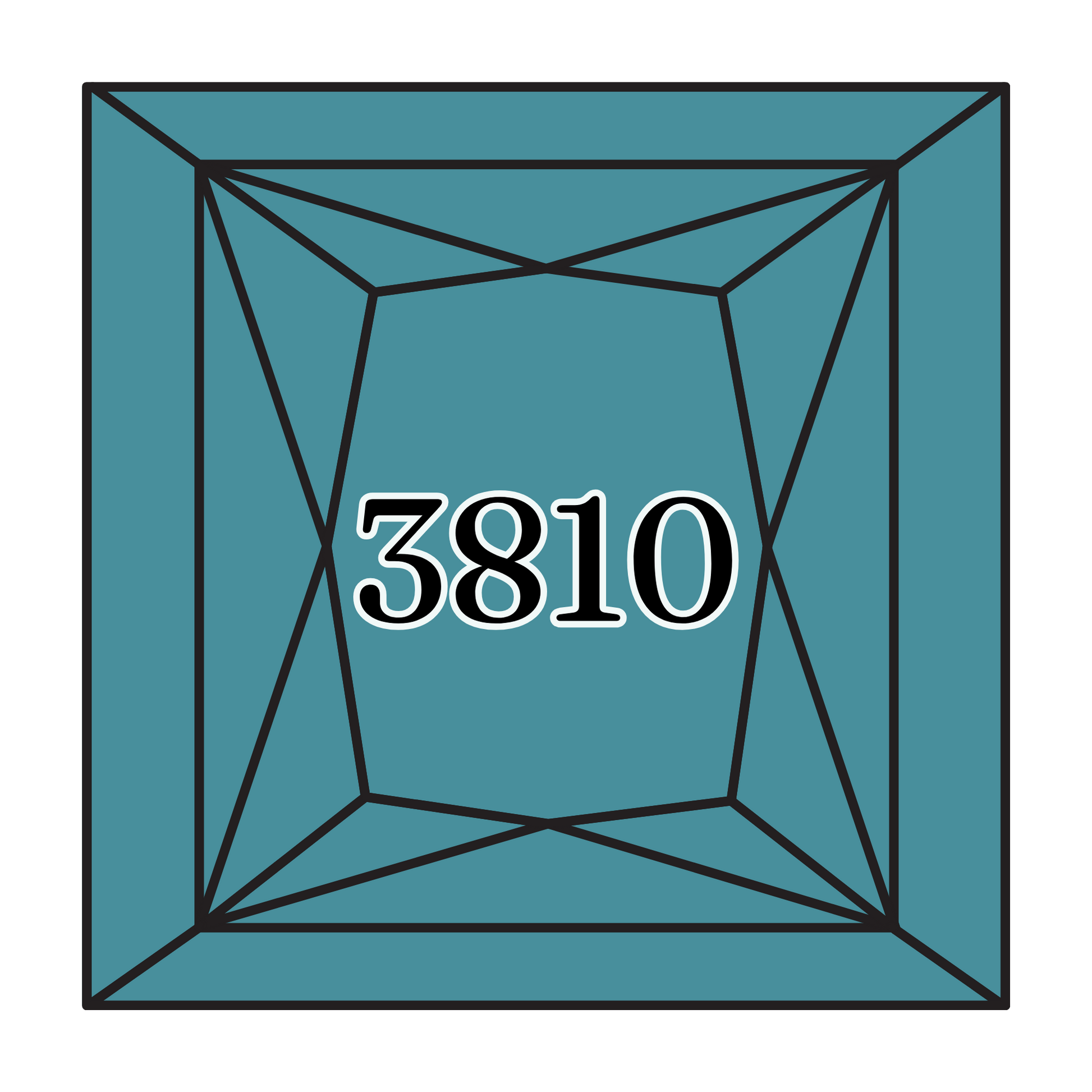 True North Diamond Art Square Diamond Drills 3810 - Dark Turquoise - Square Bulk Diamond Drills