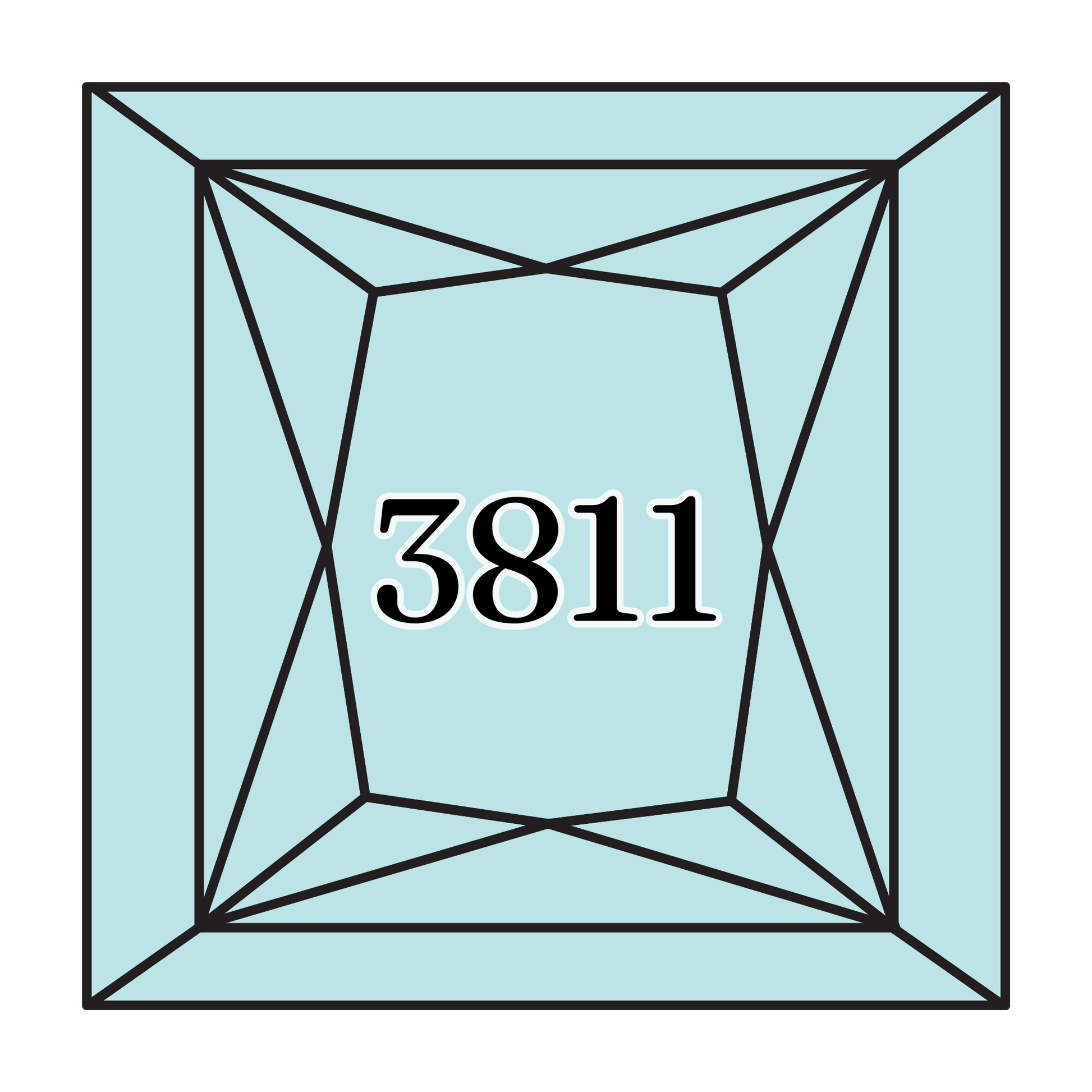 True North Diamond Art Square Diamond Drills 3811 - Very Light Turquoise - Square Bulk Diamond Drills