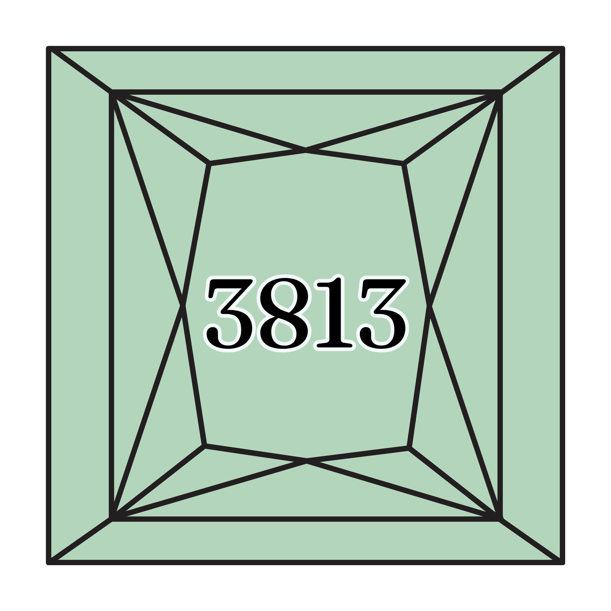 True North Diamond Art Square Diamond Drills 3813 - Light Blue Green - Square Bulk Diamond Drills