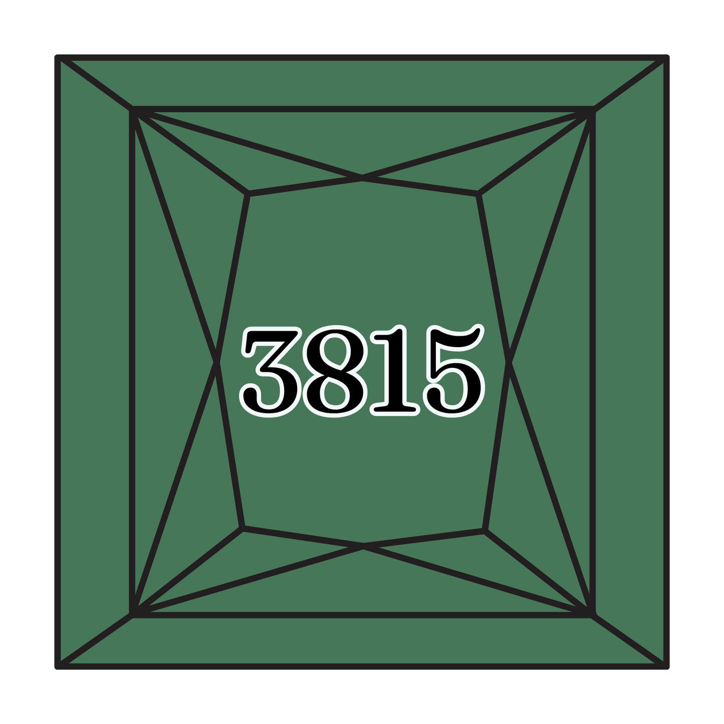 True North Diamond Art Square Diamond Drills 3815 - Dark Celadon Green - Square Bulk Diamond Drills