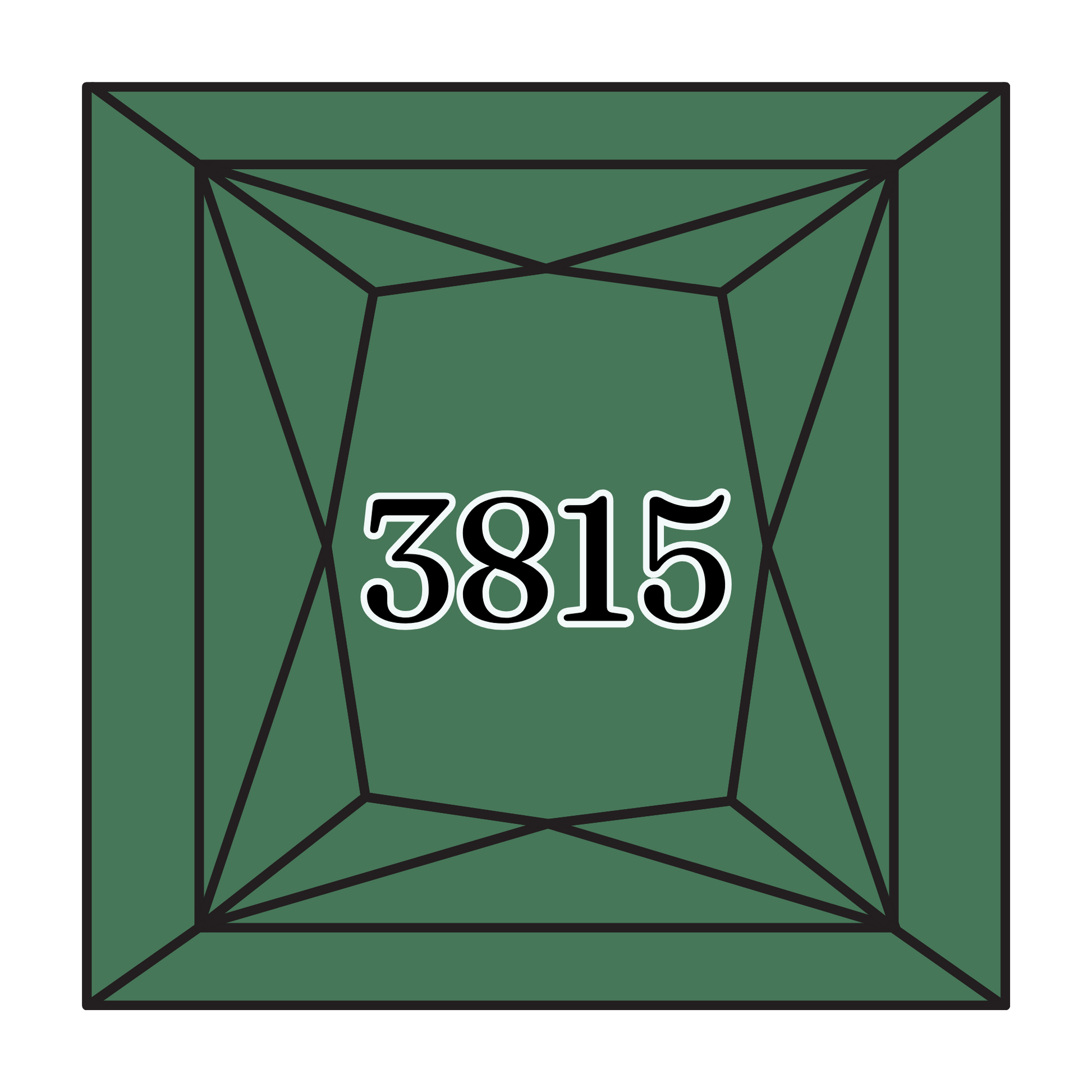 True North Diamond Art Square Diamond Drills 3815 - Dark Celadon Green - Square Bulk Diamond Drills