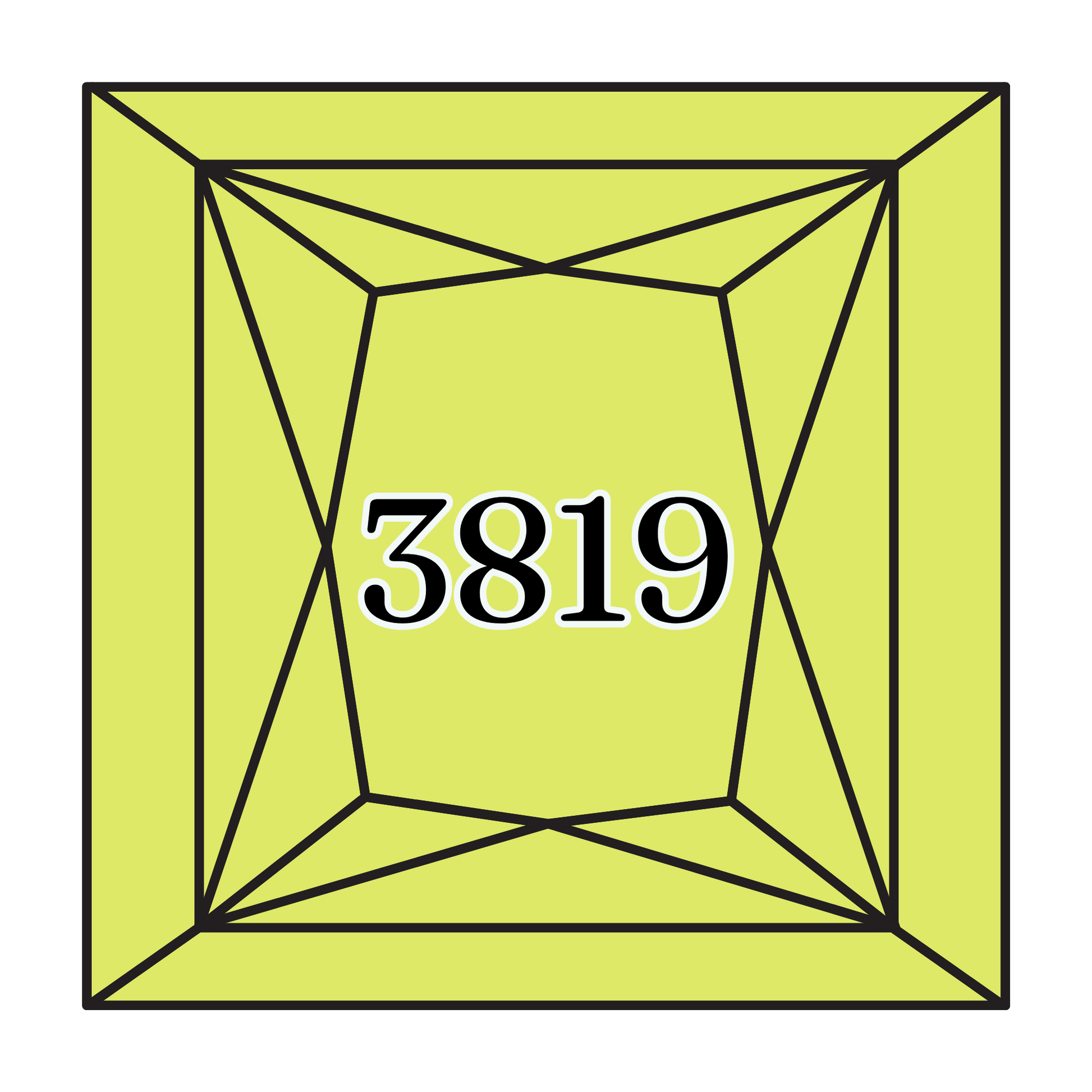 True North Diamond Art Square Diamond Drills 3819 -  Light Moss Green - Square Bulk Diamond Drills