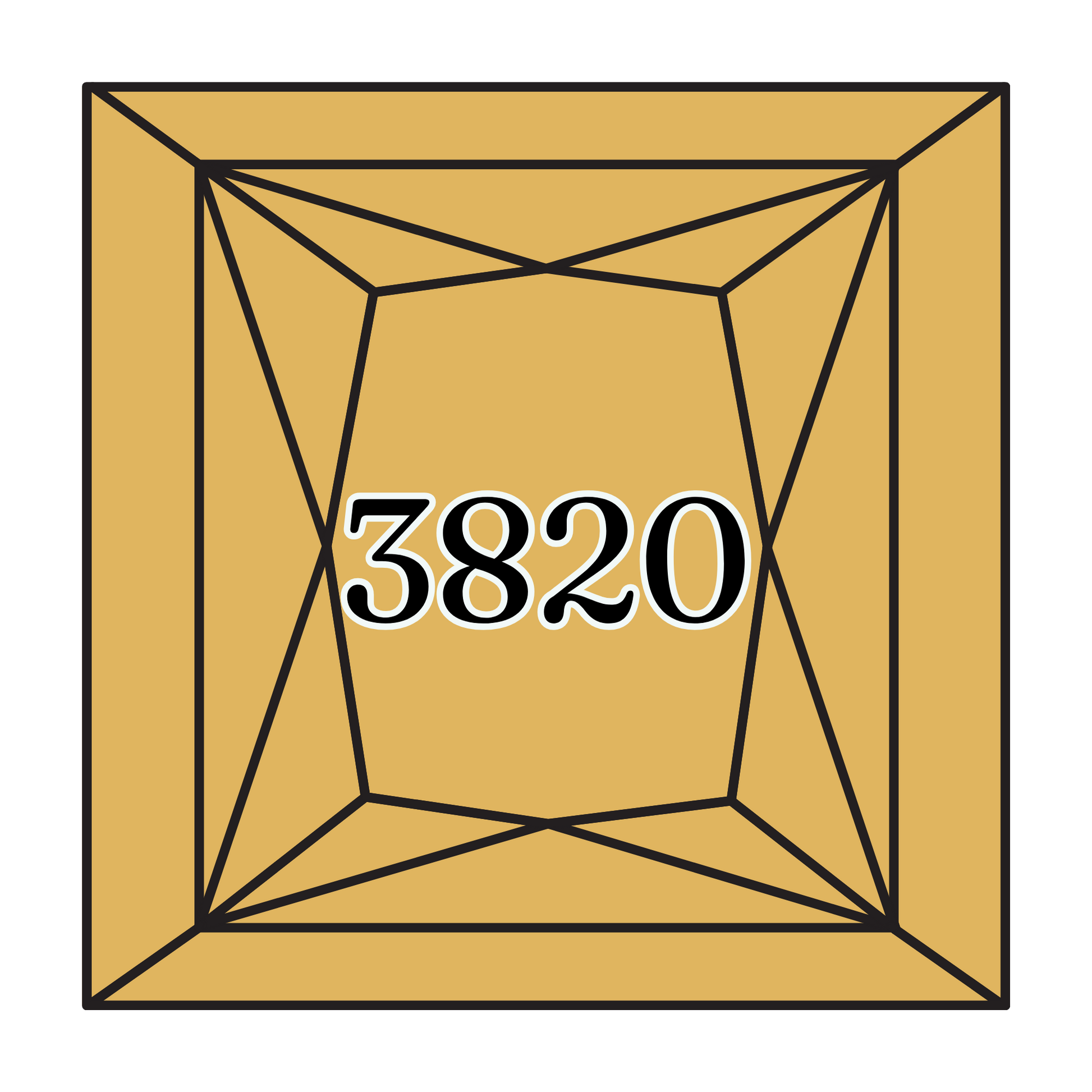 True North Diamond Art Square Diamond Drills 3820 - Dark Straw - Square Bulk Diamond Drills