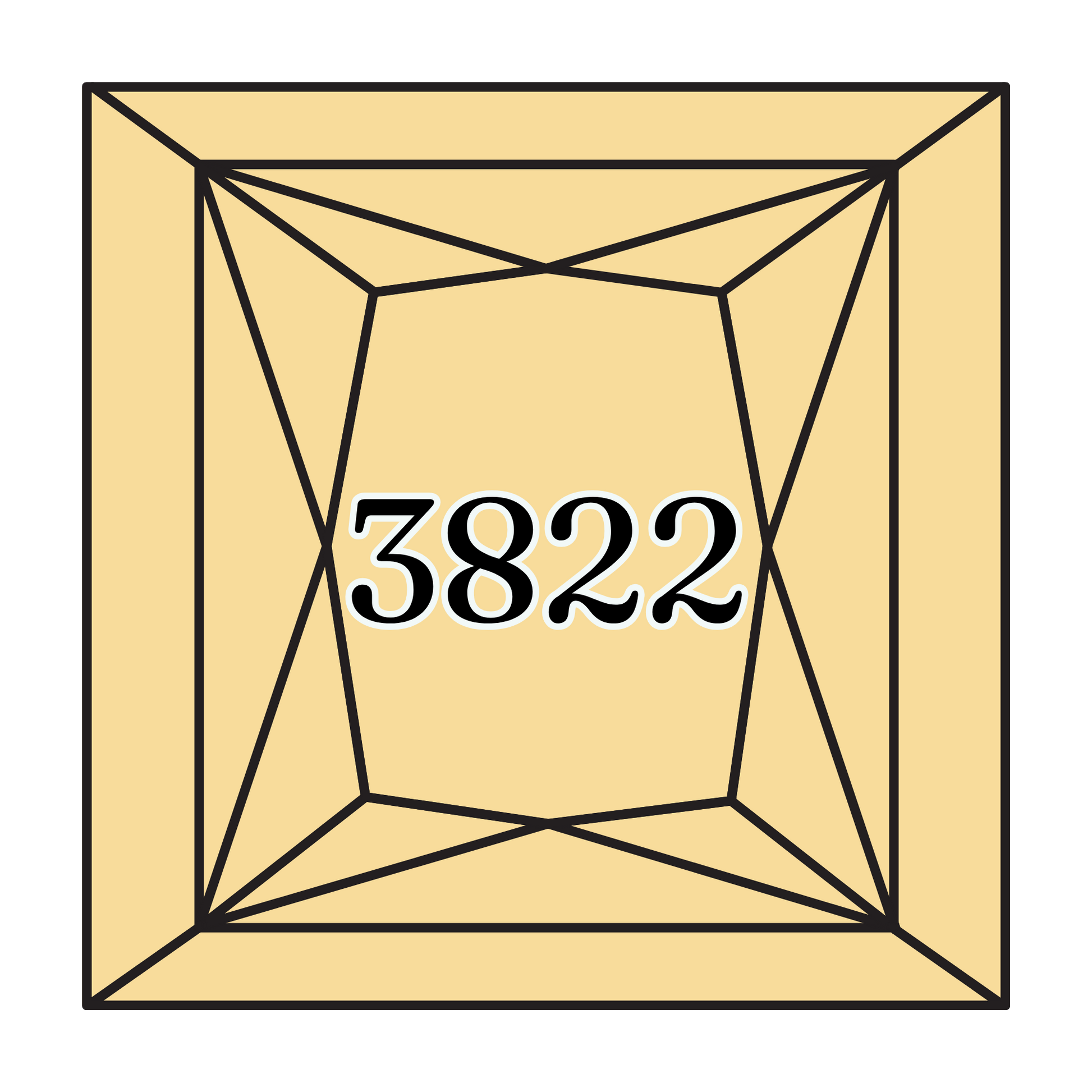 True North Diamond Art Square Diamond Drills 3822 - Light Straw - Square Bulk Diamond Drills