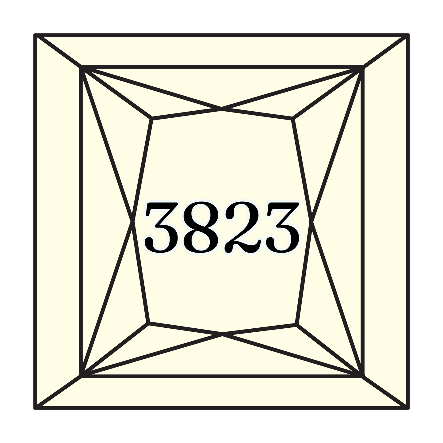 True North Diamond Art Square Diamond Drills 3823 - Ultra Pale Yellow - Square Bulk Diamond Drills