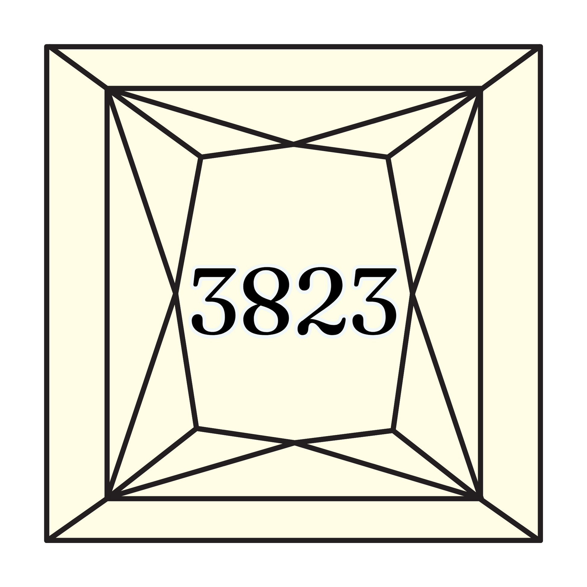 True North Diamond Art Square Diamond Drills 3823 - Ultra Pale Yellow - Square Bulk Diamond Drills