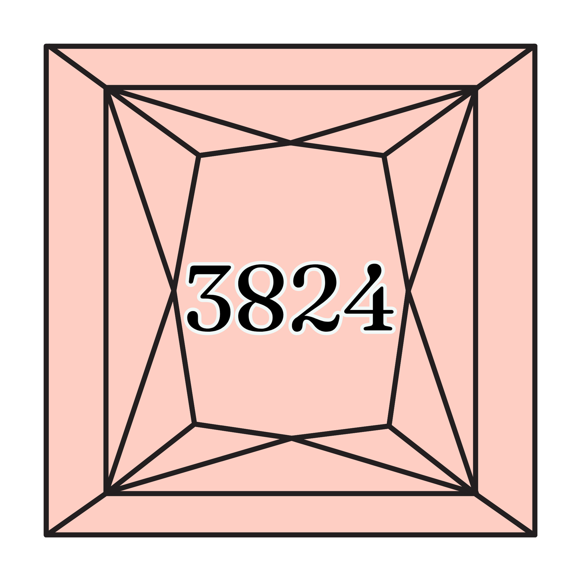 True North Diamond Art Square Diamond Drills 3824 -  Light Apricot - Square Bulk Diamond Drills