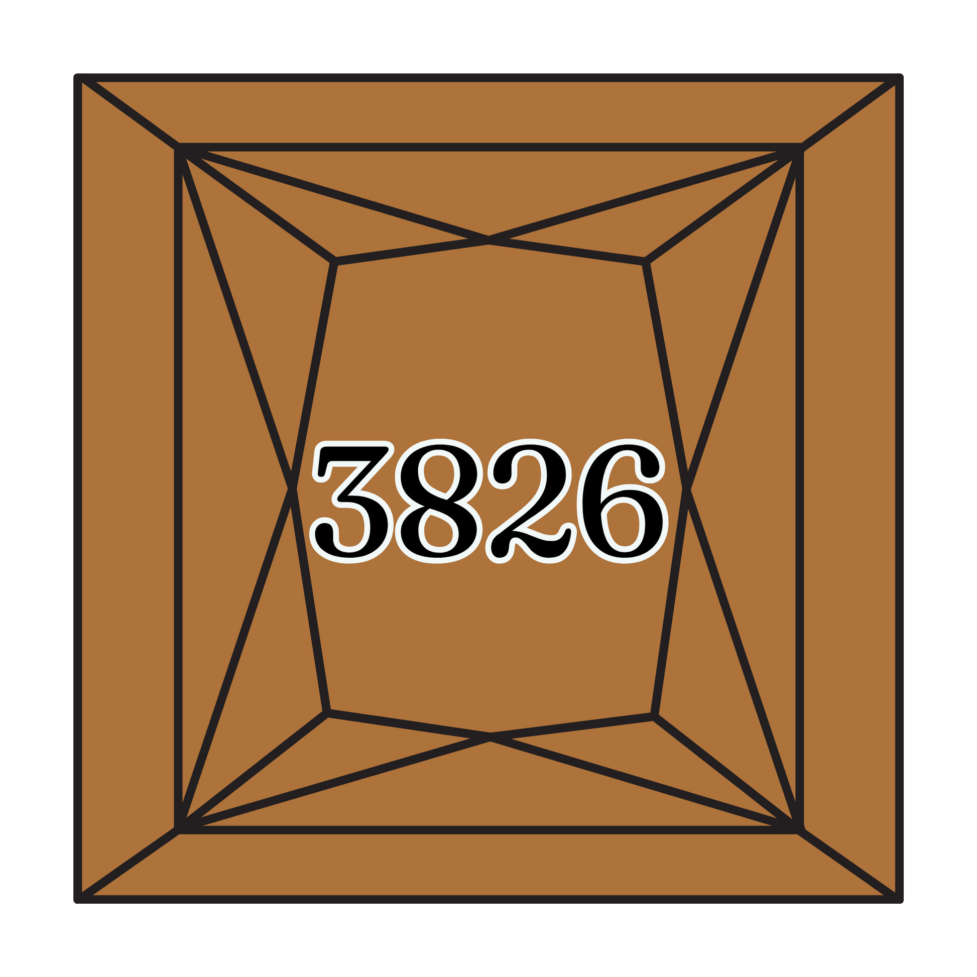 True North Diamond Art Square Diamond Drills 3826 - Golden Brown - Square Bulk Diamond Drills