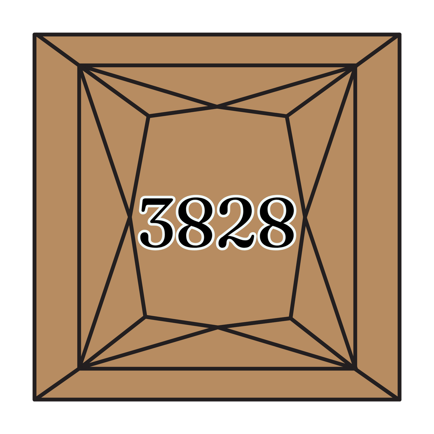 True North Diamond Art Square Diamond Drills 3828 - Hazelnut Brown - Square Bulk Diamond Drills