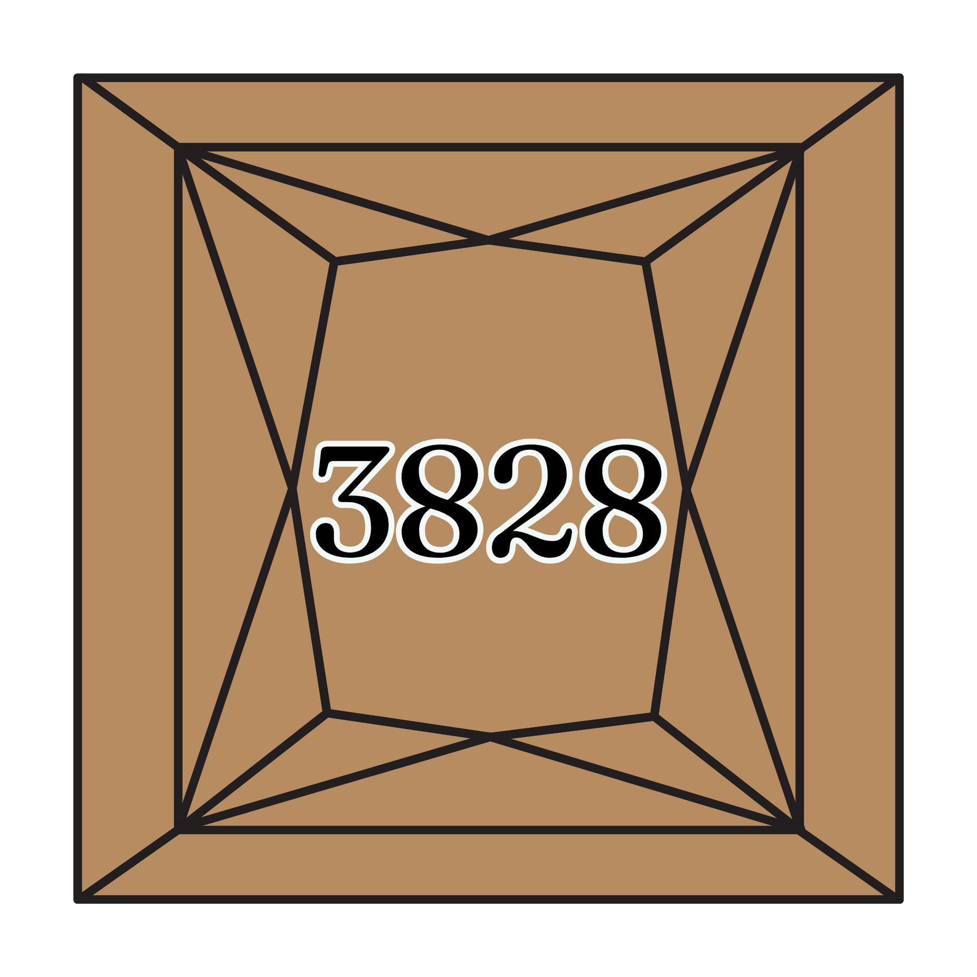 True North Diamond Art Square Diamond Drills 3828 - Hazelnut Brown - Square Bulk Diamond Drills