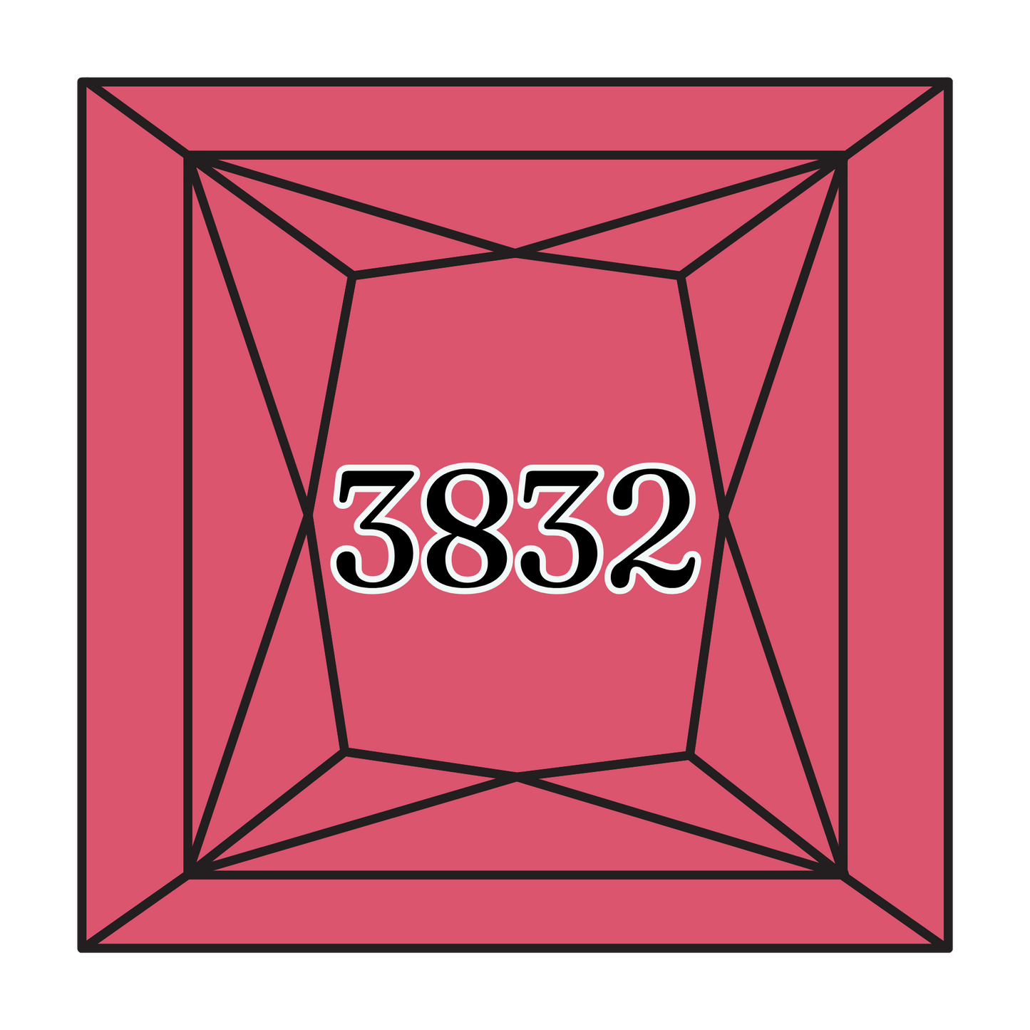 True North Diamond Art Square Diamond Drills 3832 -  Medium Raspberry - Square Bulk Diamond Drills