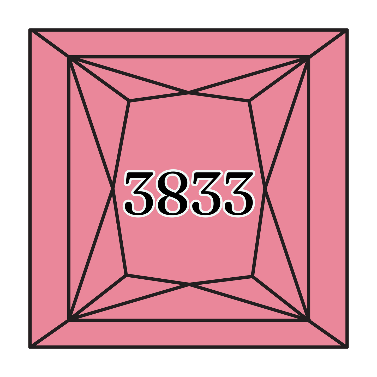 True North Diamond Art Square Diamond Drills 3833 - Light Raspberry - Square Bulk Diamond Drills