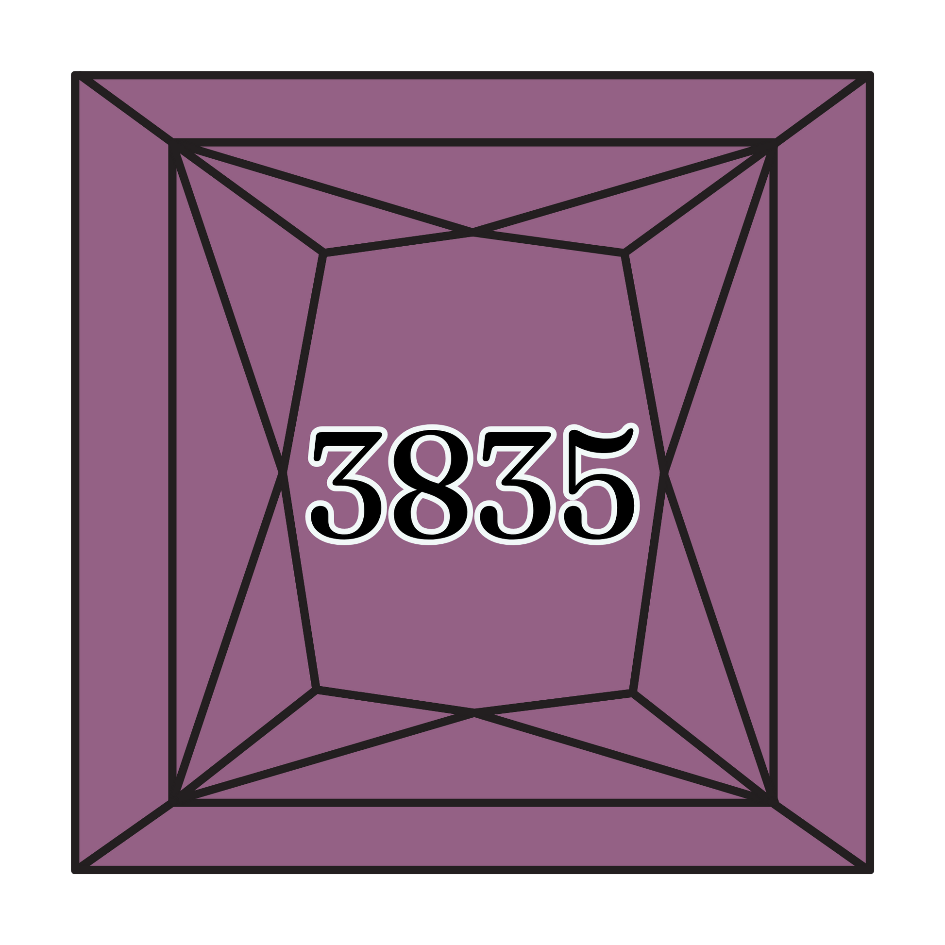 True North Diamond Art Square Diamond Drills 3835 - Medium Grape - Square Bulk Diamond Drills