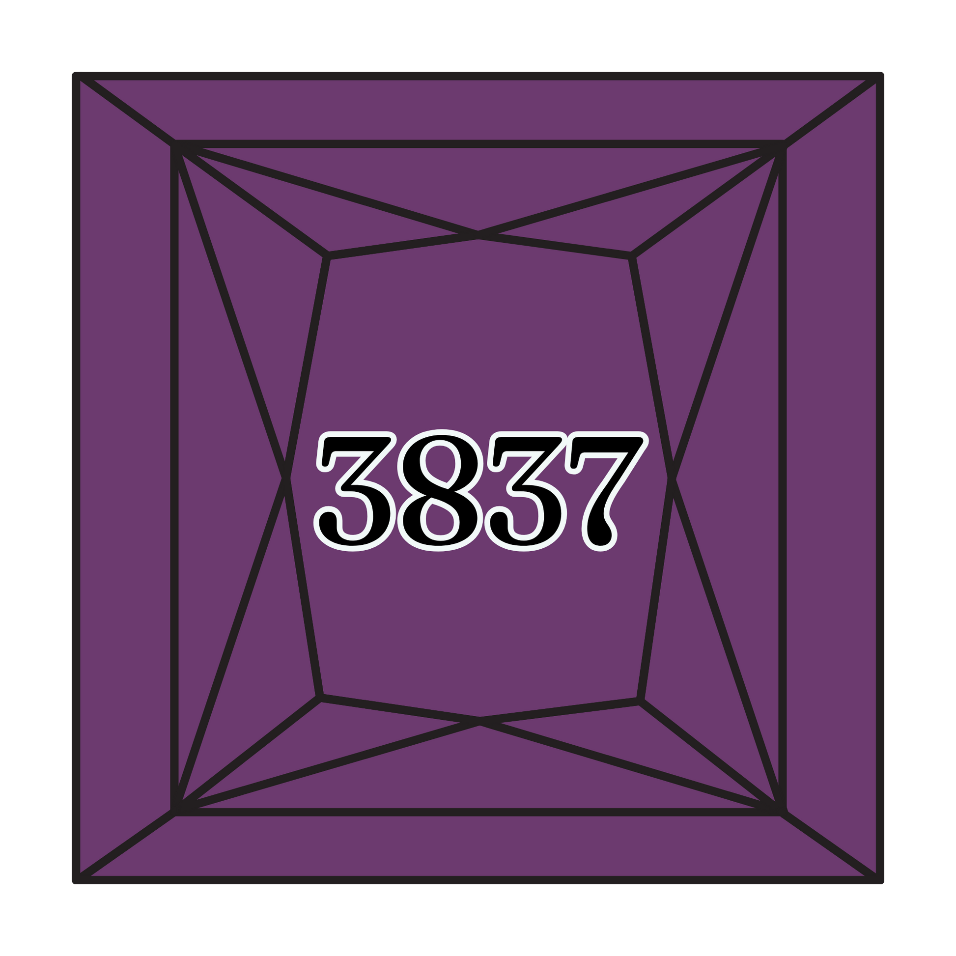 True North Diamond Art Square Diamond Drills 3837 -  Ultra Dark Lavender - Square Bulk Diamond Drills