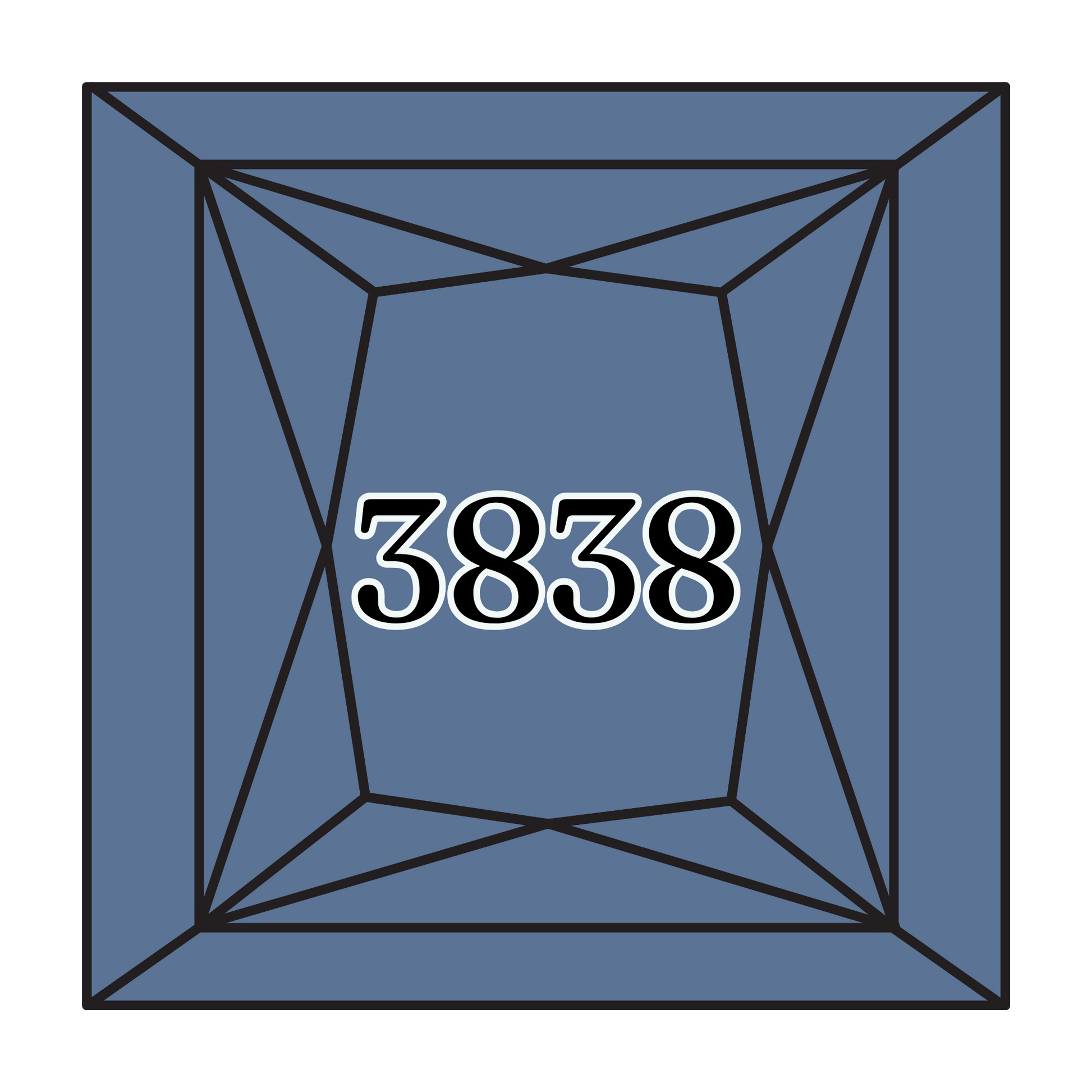 True North Diamond Art Square Diamond Drills 3838 - Dark Lavender Blue - Square Bulk Diamond Drills