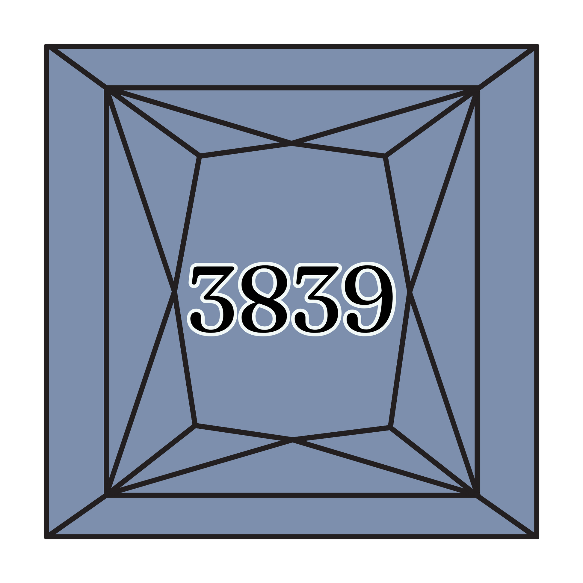 True North Diamond Art Square Diamond Drills 3839 - Medium Lavender Blue - Square Bulk Diamond Drills