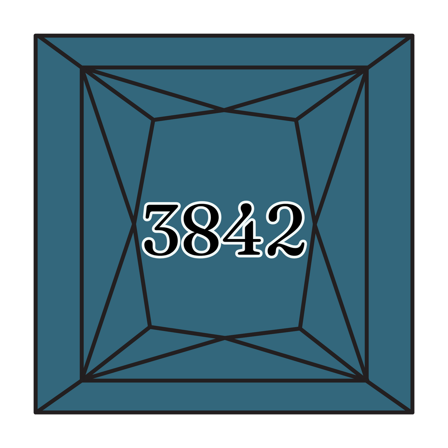 True North Diamond Art Square Diamond Drills 3842 - Very Dark Wedgwood - Square Bulk Diamond Drills