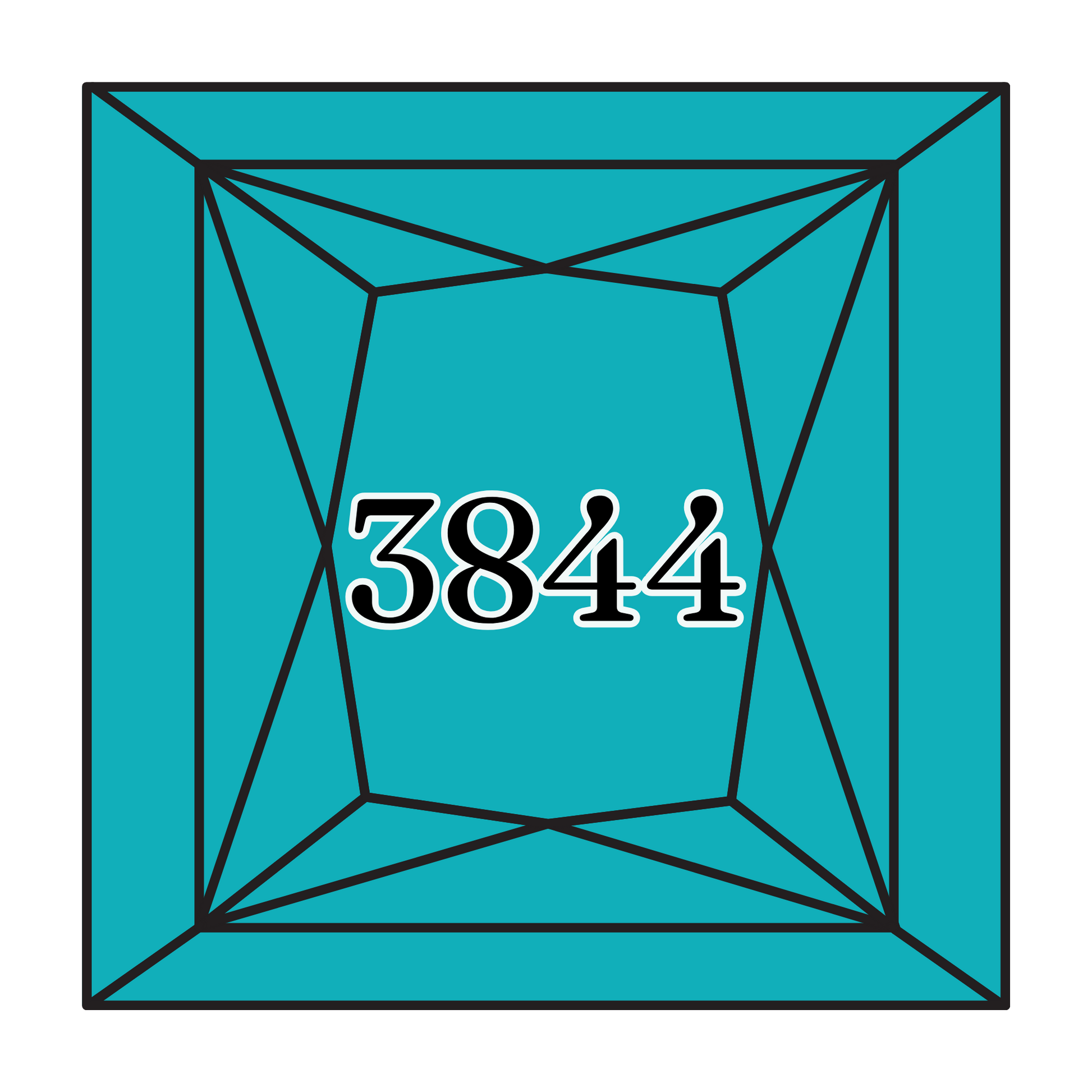 True North Diamond Art Square Diamond Drills 3844 - Dark Bright Turquoise - Square Bulk Diamond Drills
