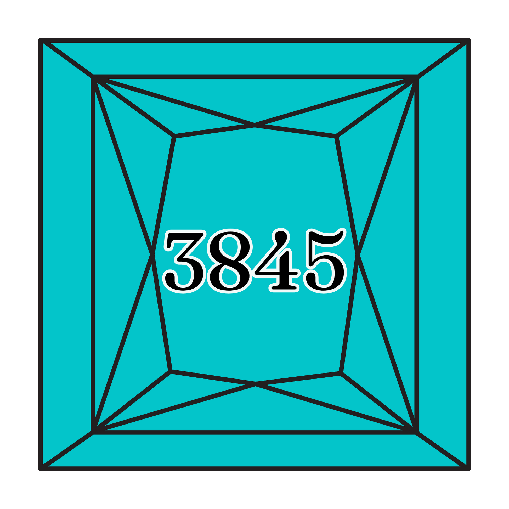 True North Diamond Art Square Diamond Drills 3845 - Medium Bright Turquoise - Square Bulk Diamond Drills