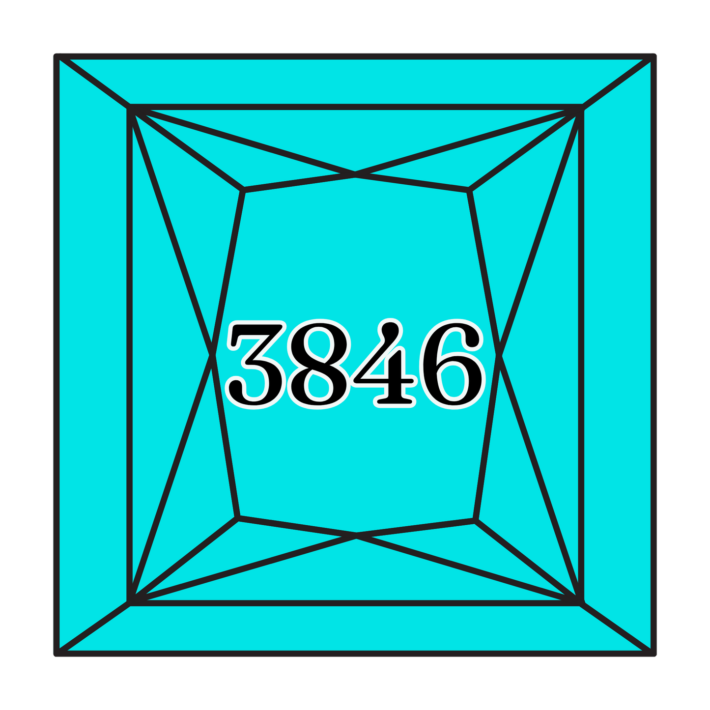 True North Diamond Art Square Diamond Drills 3846 - Light Bright Turquoise - Square Bulk Diamond Drills