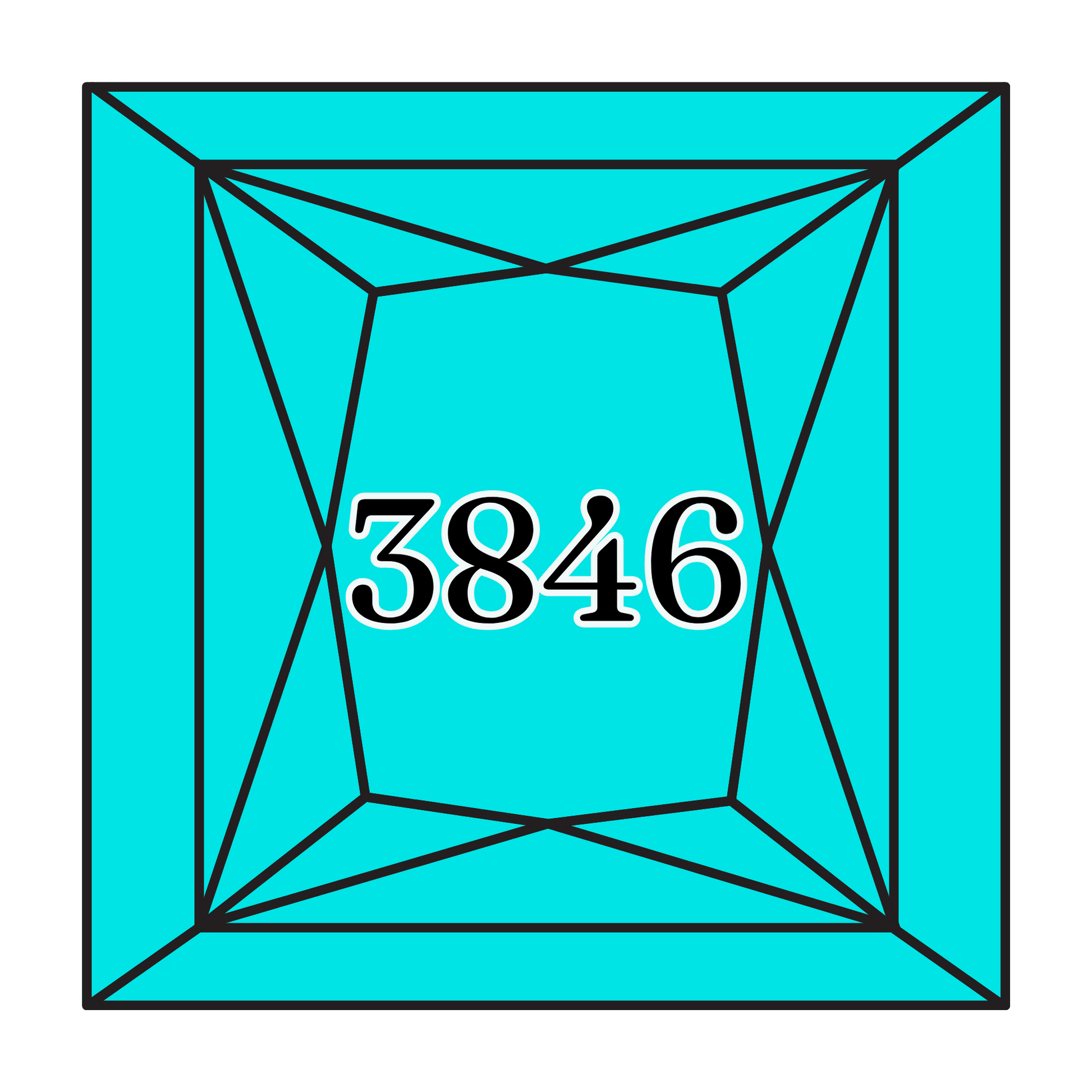 True North Diamond Art Square Diamond Drills 3846 - Light Bright Turquoise - Square Bulk Diamond Drills