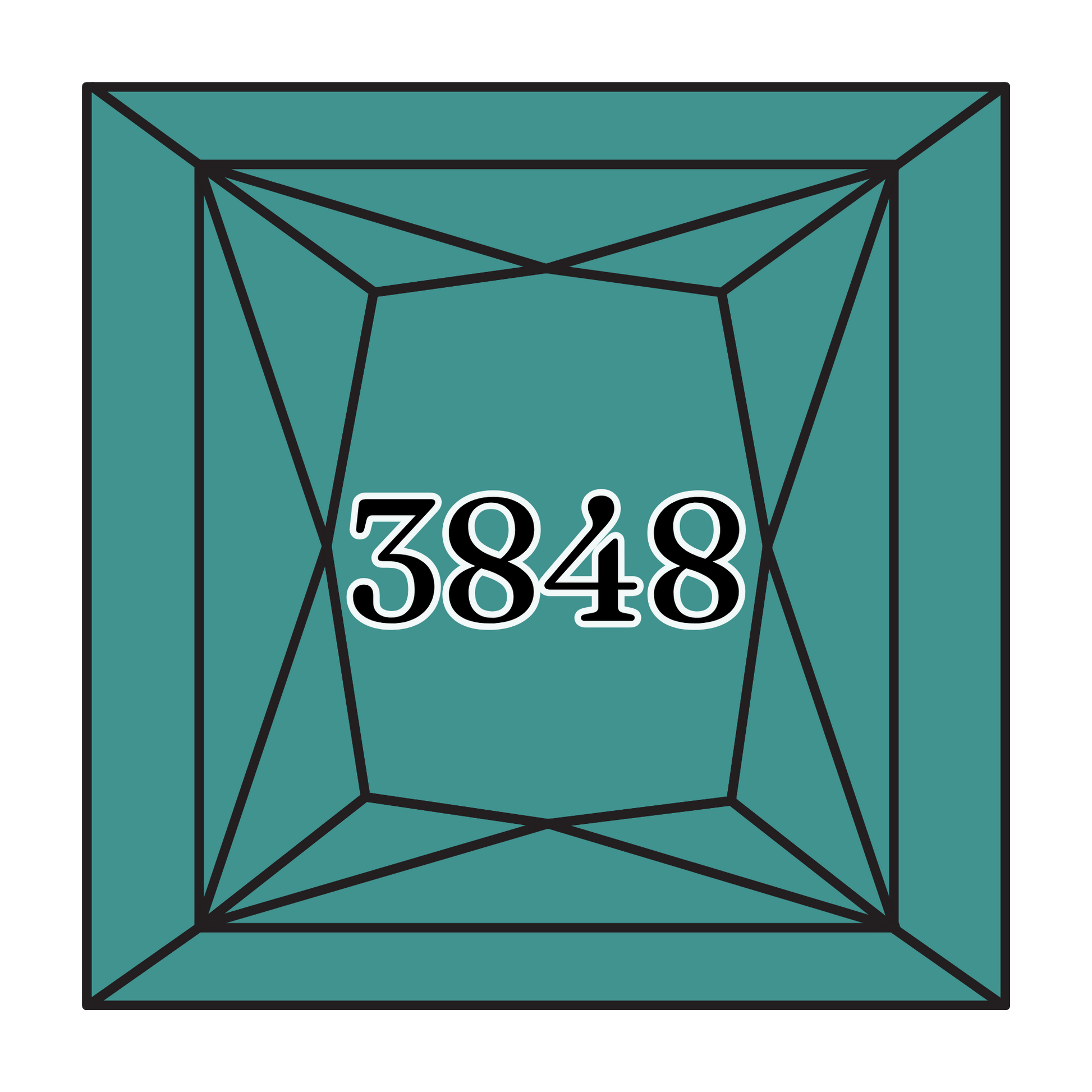 True North Diamond Art Square Diamond Drills 3848 - Medium Teal Green - Square Bulk Diamond Drills