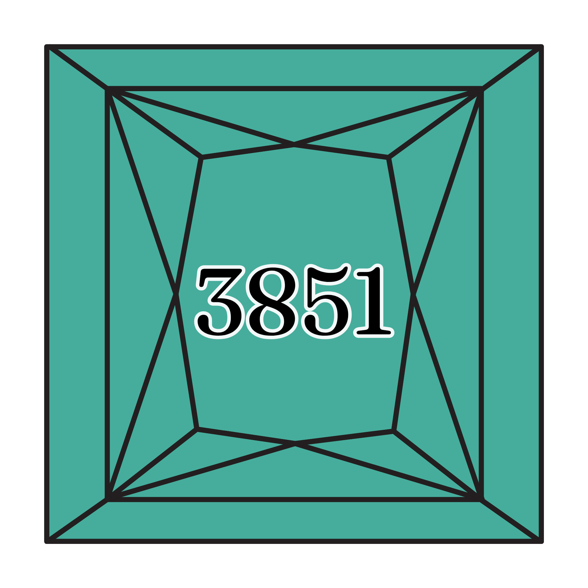 True North Diamond Art Square Diamond Drills 3851 - Light Bright Green - Square Bulk Diamond Drills