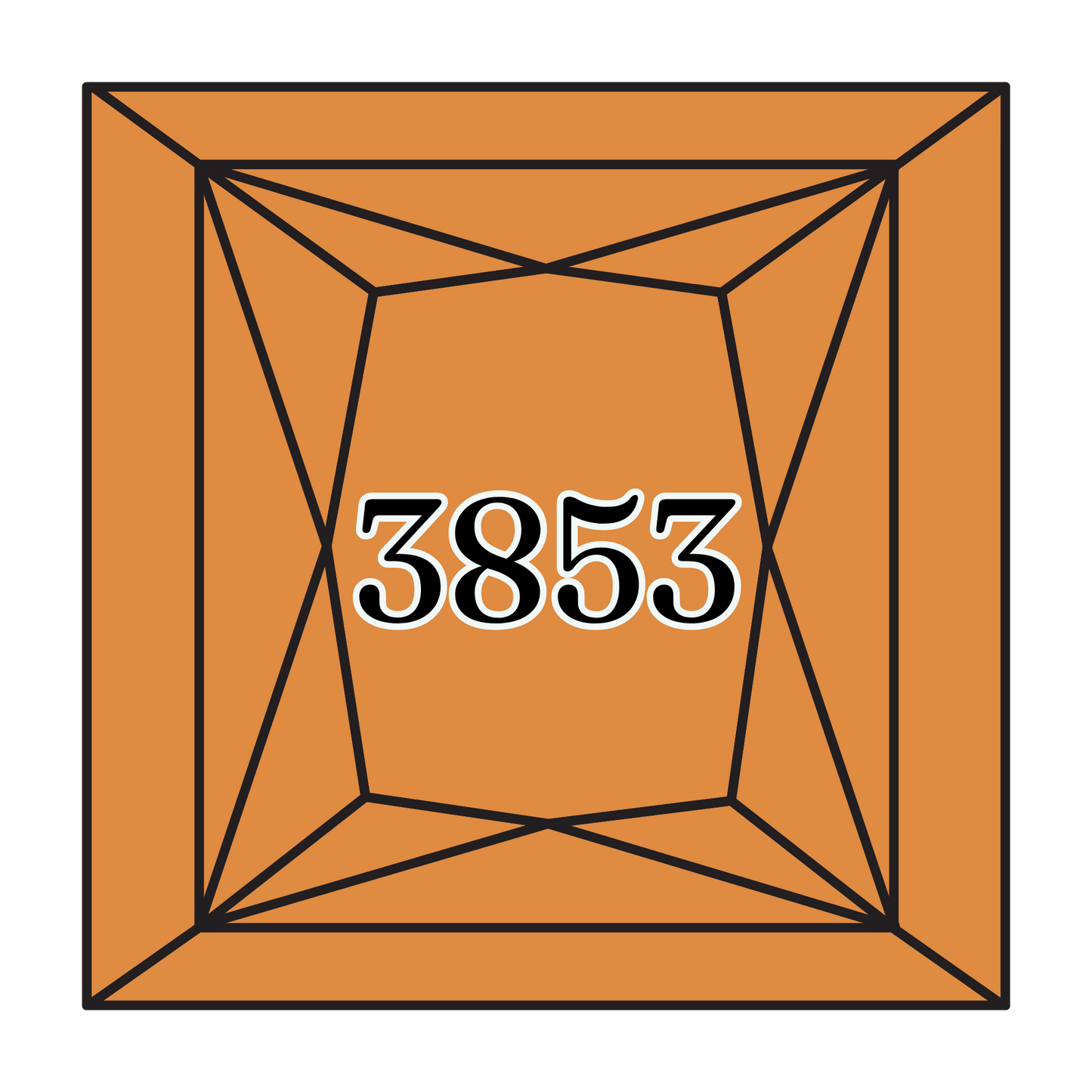 True North Diamond Art Square Diamond Drills 3853 - Dark Autumn Gold - Square Bulk Diamond Drills