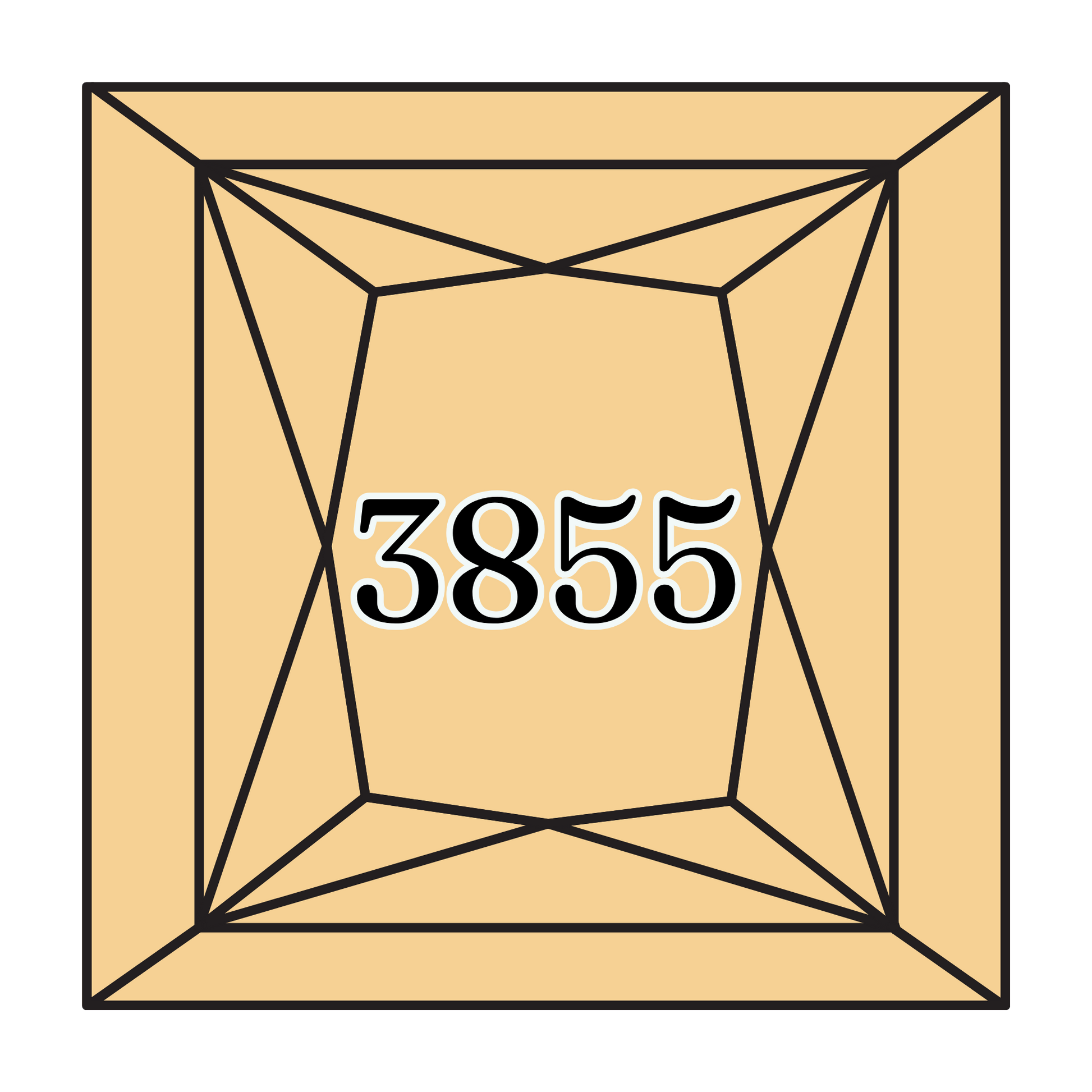 True North Diamond Art Square Diamond Drills 3855 - Light Autumn Gold - Square Bulk Diamond Drills