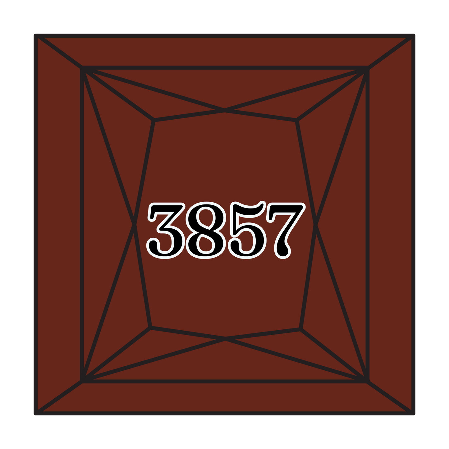 True North Diamond Art Square Diamond Drills 3857 -  Dark Rosewood - Square Bulk Diamond Drills