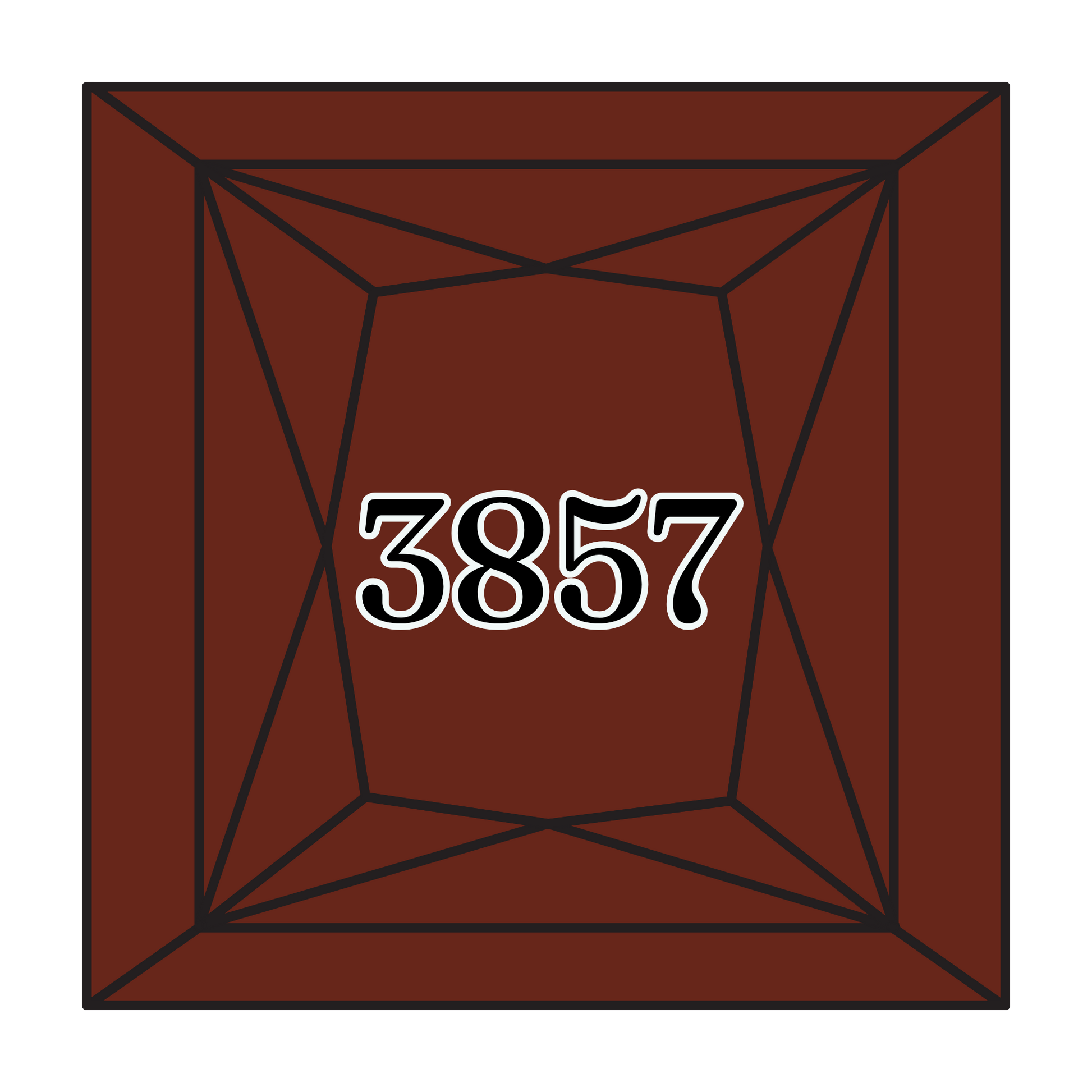 True North Diamond Art Square Diamond Drills 3857 -  Dark Rosewood - Square Bulk Diamond Drills