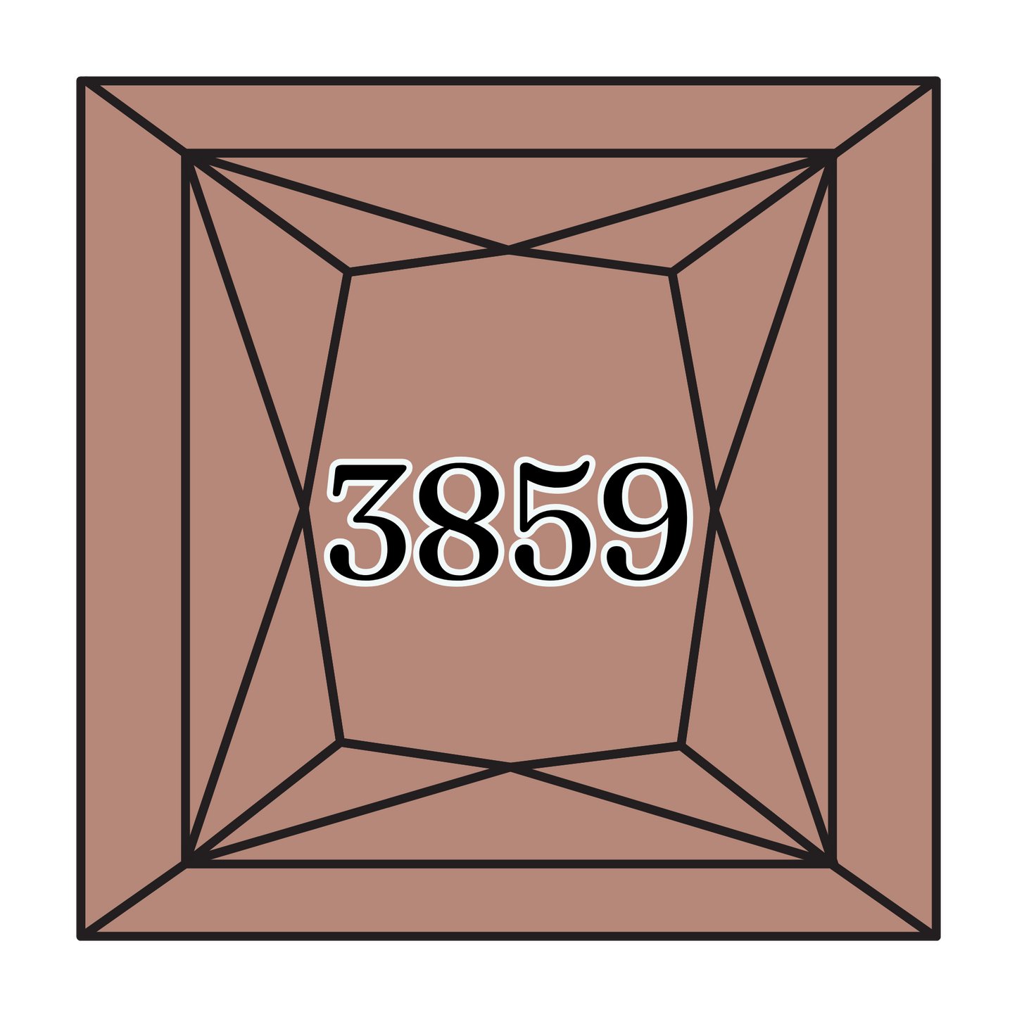 True North Diamond Art Square Diamond Drills 3859 - Light Rosewood - Square Bulk Diamond Drills