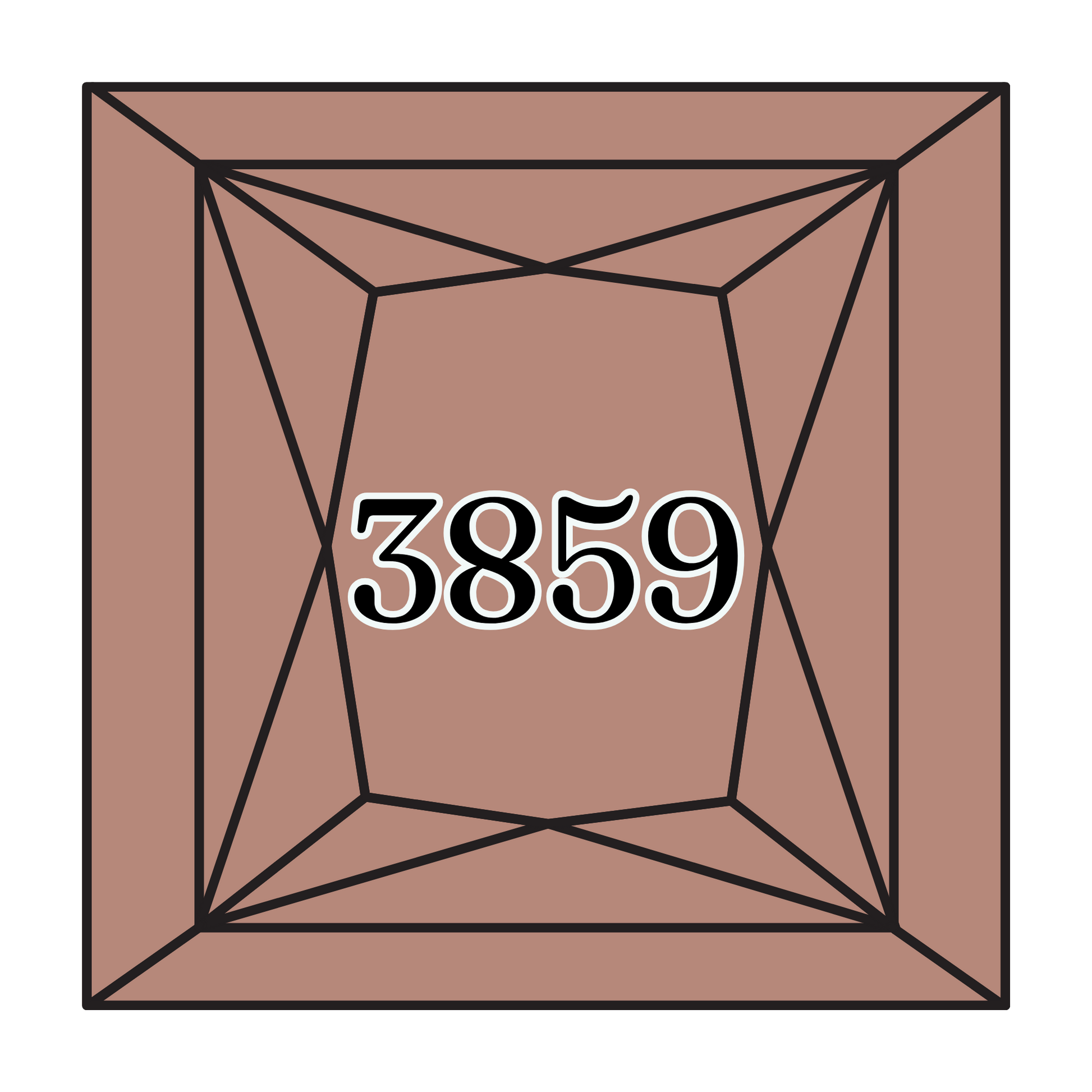 True North Diamond Art Square Diamond Drills 3859 - Light Rosewood - Square Bulk Diamond Drills