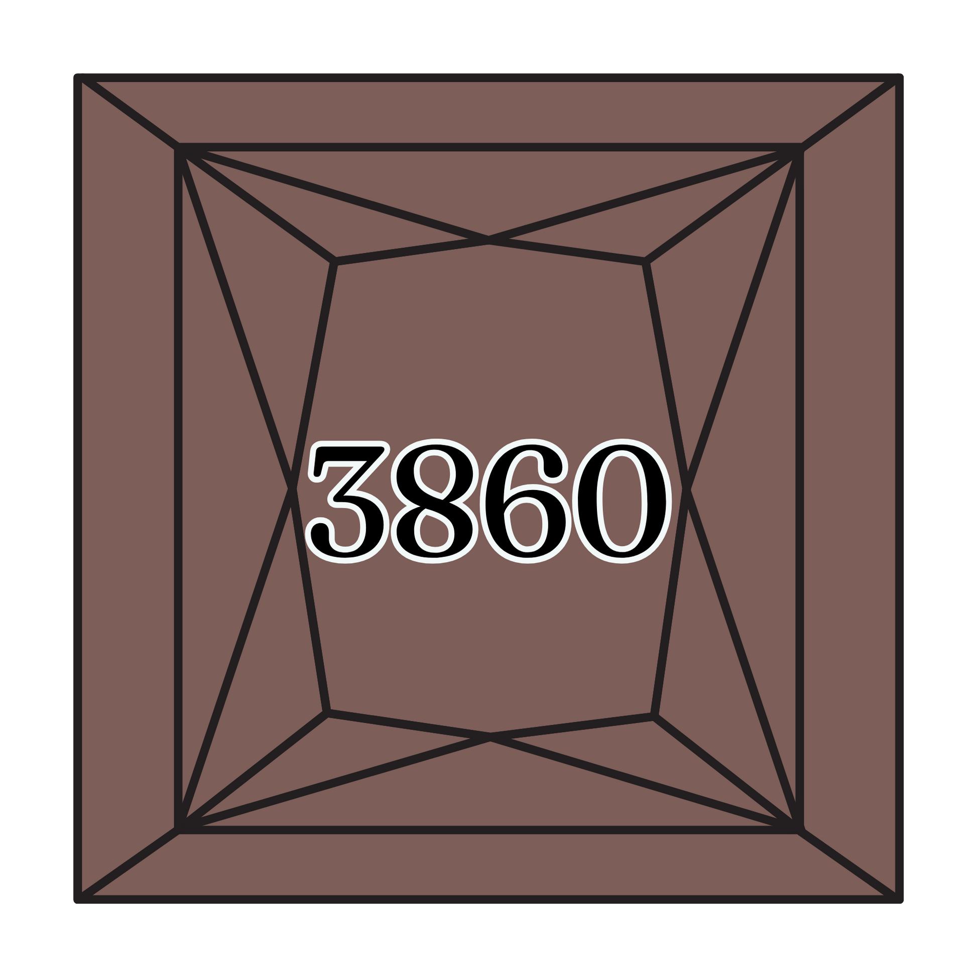 True North Diamond Art Square Diamond Drills 3860 - Cocoa - Square Bulk Diamond Drills