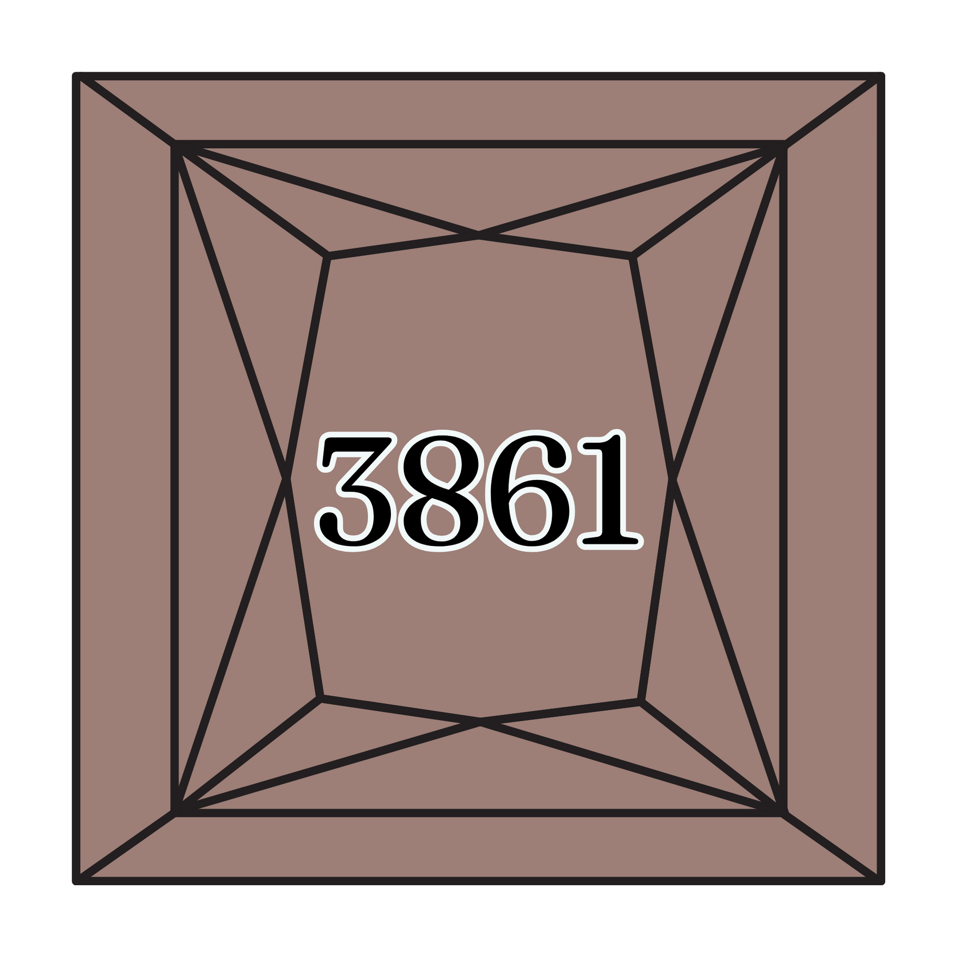 True North Diamond Art Square Diamond Drills 3861 - Light Cocoa - Square Bulk Diamond Drills