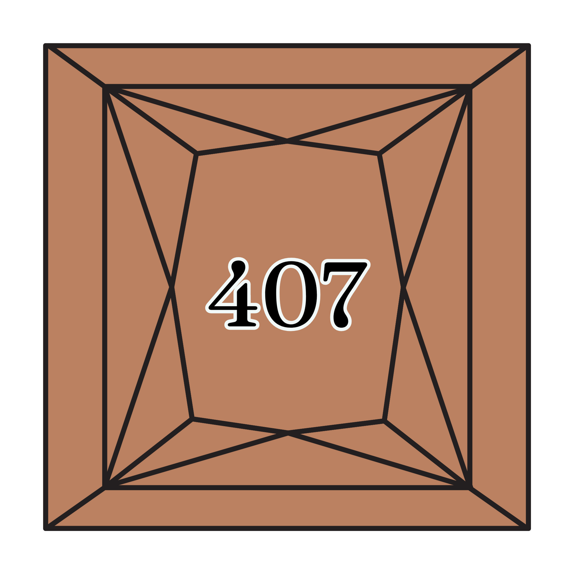 True North Diamond Art Square Diamond Drills 407 - Dark Desert Sand - Square Bulk Diamond Drills