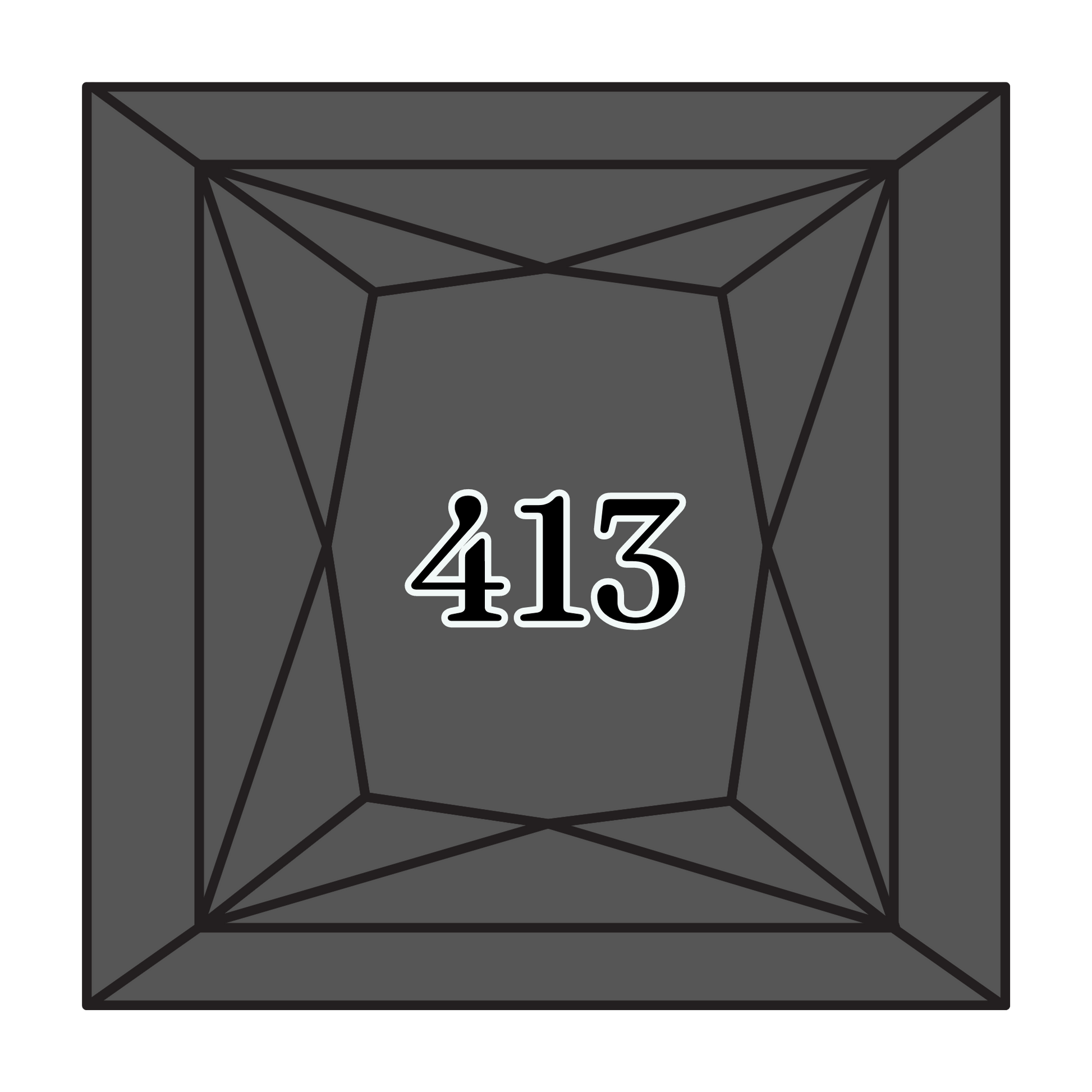 True North Diamond Art Square Diamond Drills 413 - Dark Pewter Grey - Square Bulk Diamond Drills