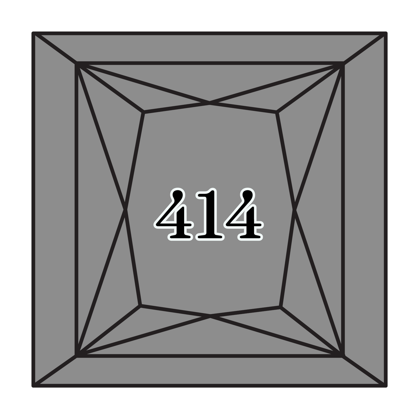 True North Diamond Art Square Diamond Drills 414 - Dark Steel Grey - Square Bulk Diamond Drills