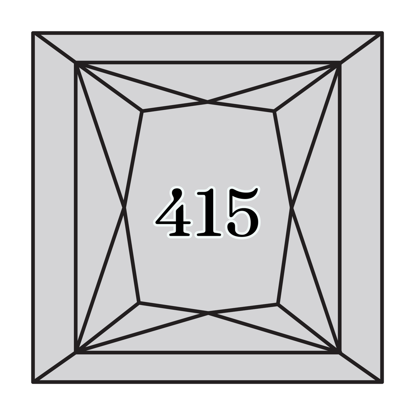 True North Diamond Art Square Diamond Drills 415 - Pearl Grey - Square Bulk Diamond Drills