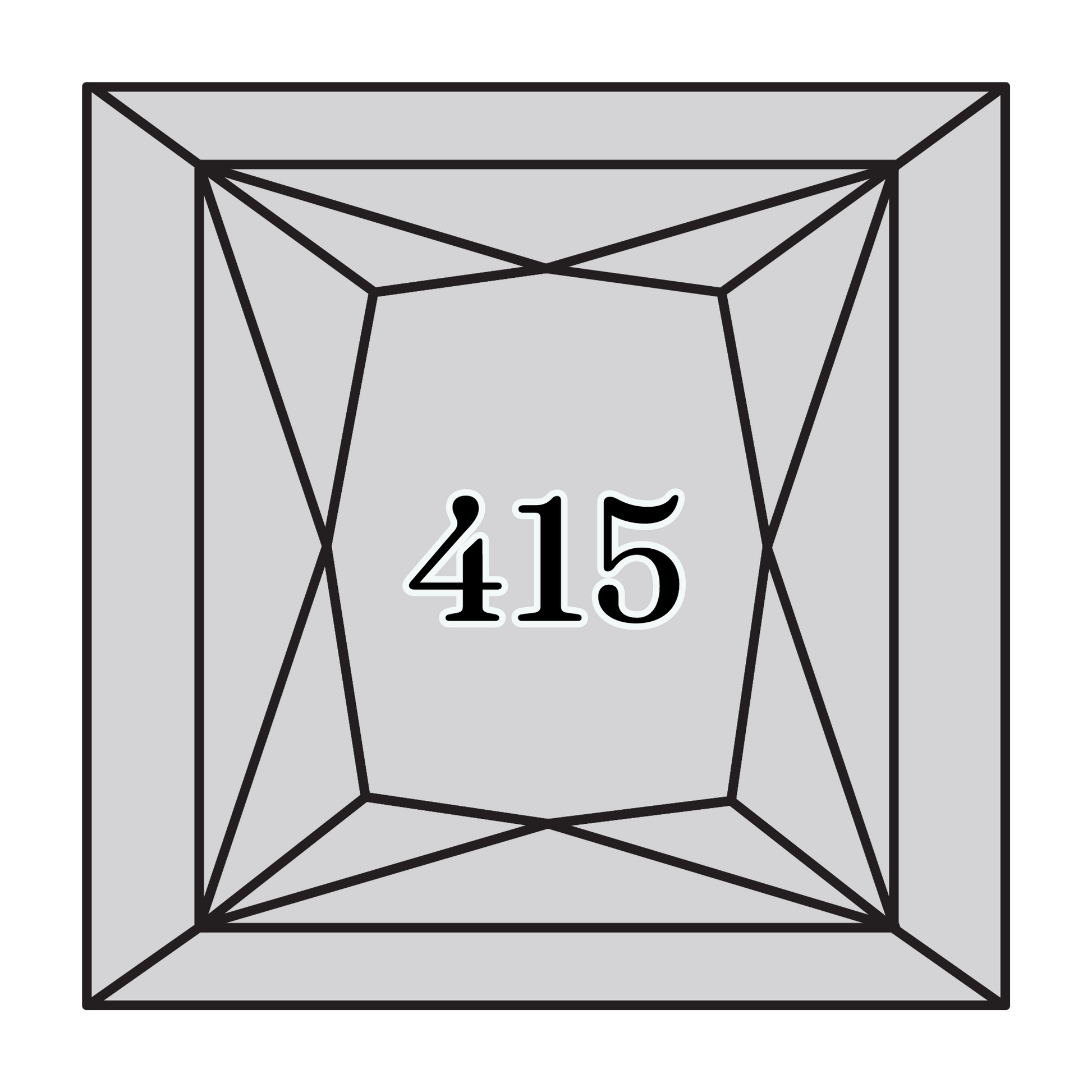 True North Diamond Art Square Diamond Drills 415 - Pearl Grey - Square Bulk Diamond Drills