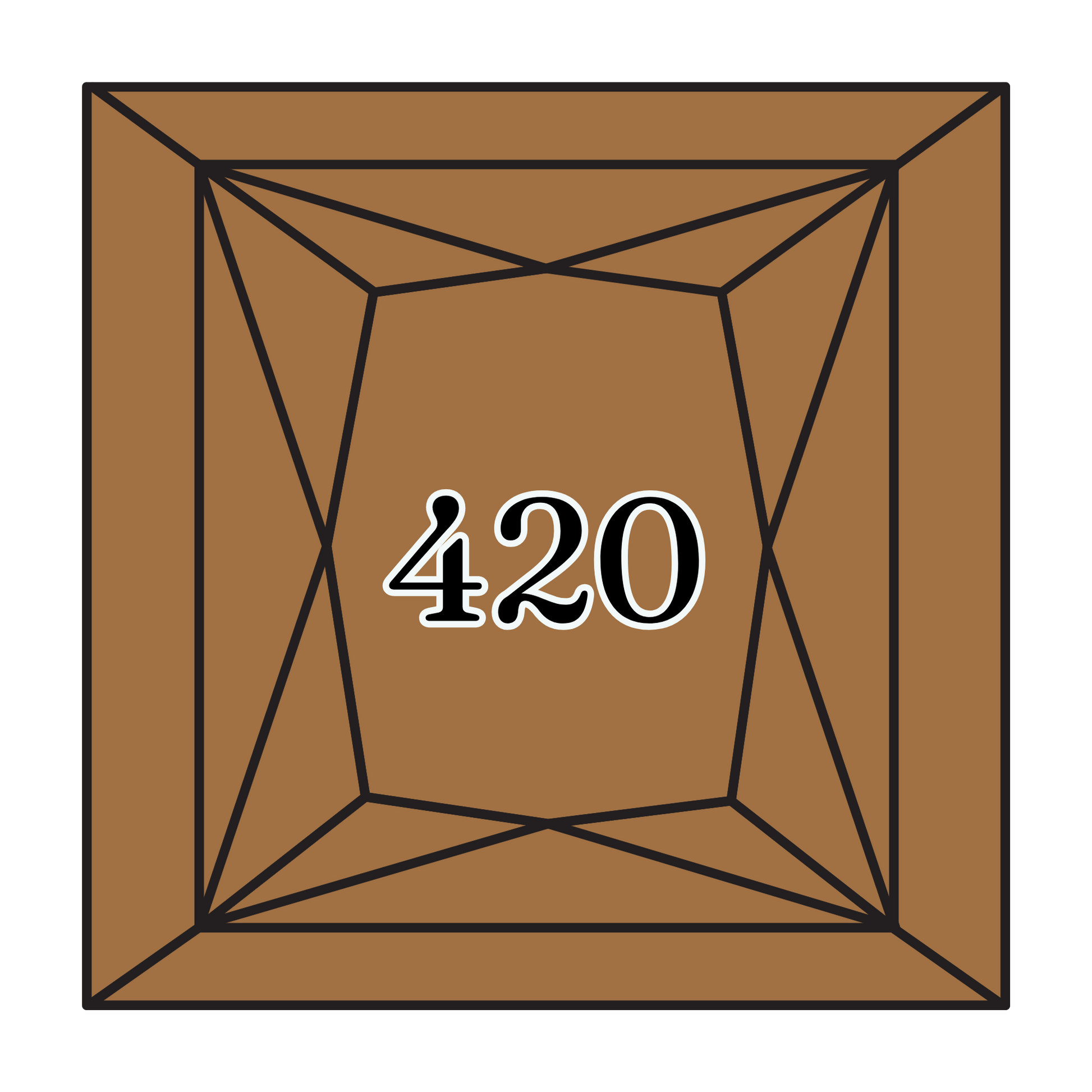 True North Diamond Art Square Diamond Drills 420 - Dark Hazelnut Brown - Square Bulk Diamond Drills