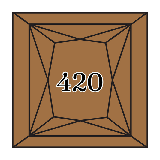 True North Diamond Art Square Diamond Drills 420 - Dark Hazelnut Brown - Square Bulk Diamond Drills