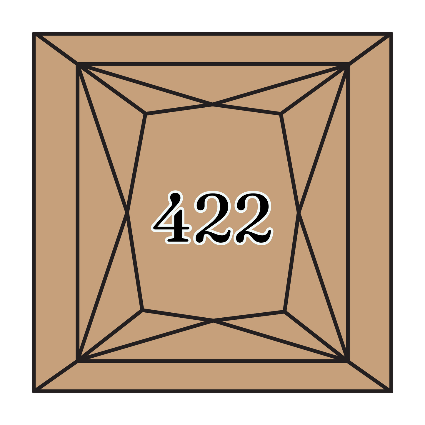 True North Diamond Art Square Diamond Drills 422 - Light Hazelnut Brown - Square Bulk Diamond Drills