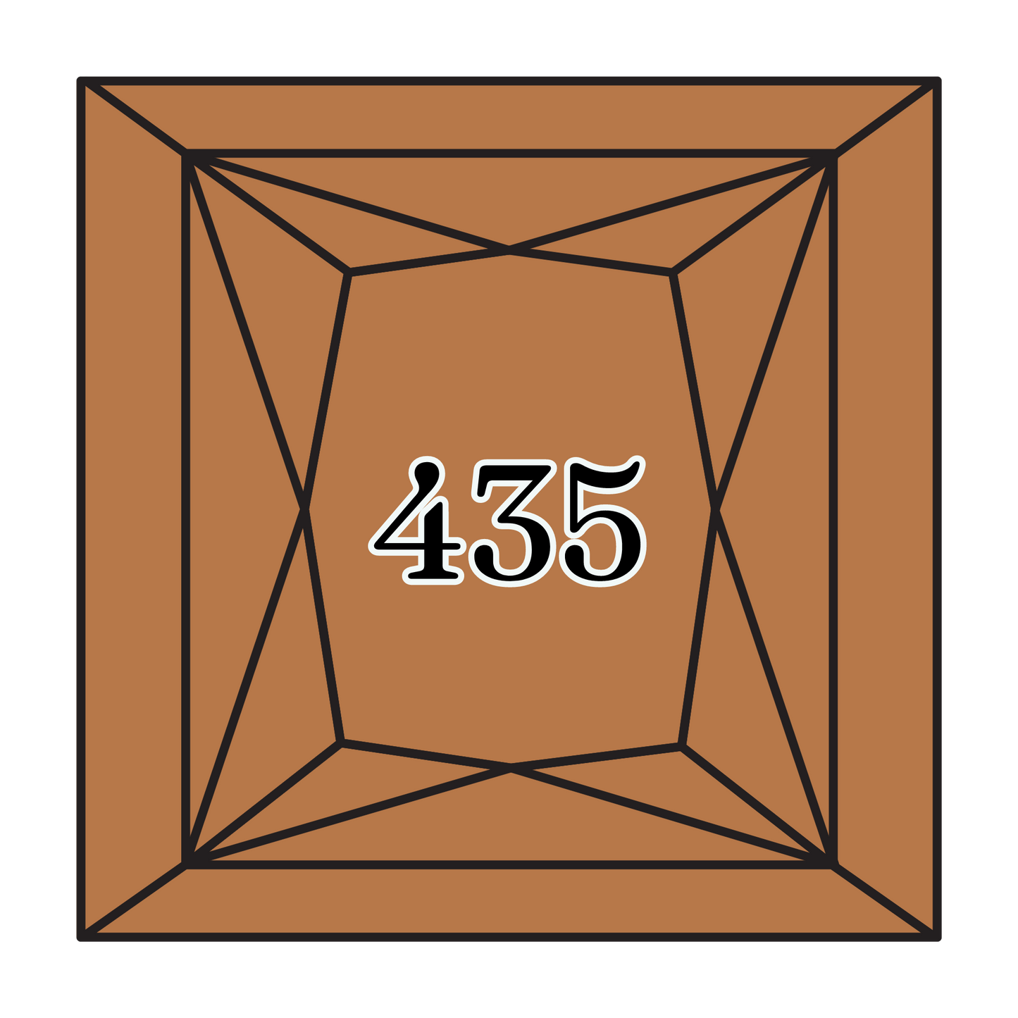 True North Diamond Art Square Diamond Drills 435 - Very Light Brown - Square Bulk Diamond Drills