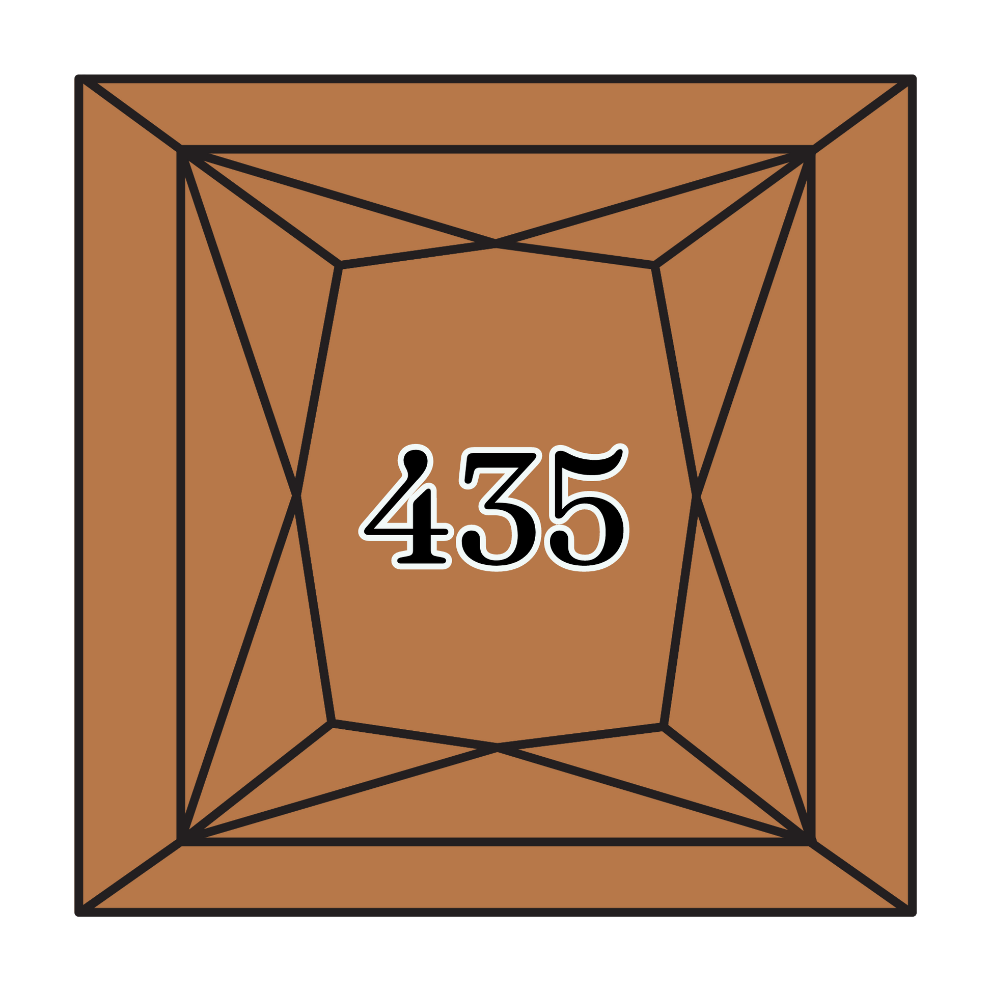 True North Diamond Art Square Diamond Drills 435 - Very Light Brown - Square Bulk Diamond Drills