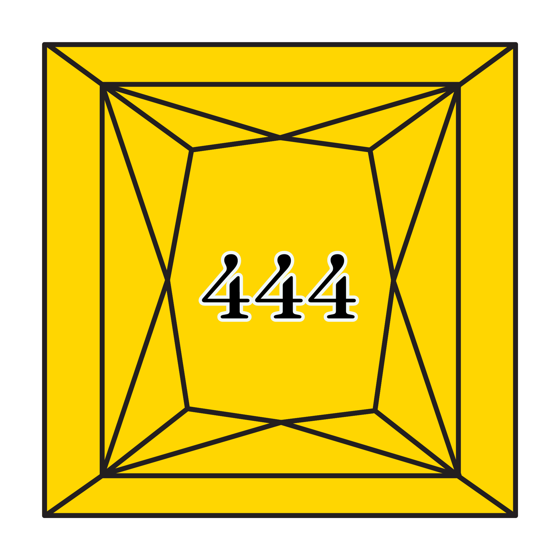 True North Diamond Art Square Diamond Drills 444 - Dark Lemon - Square Bulk Diamond Drills