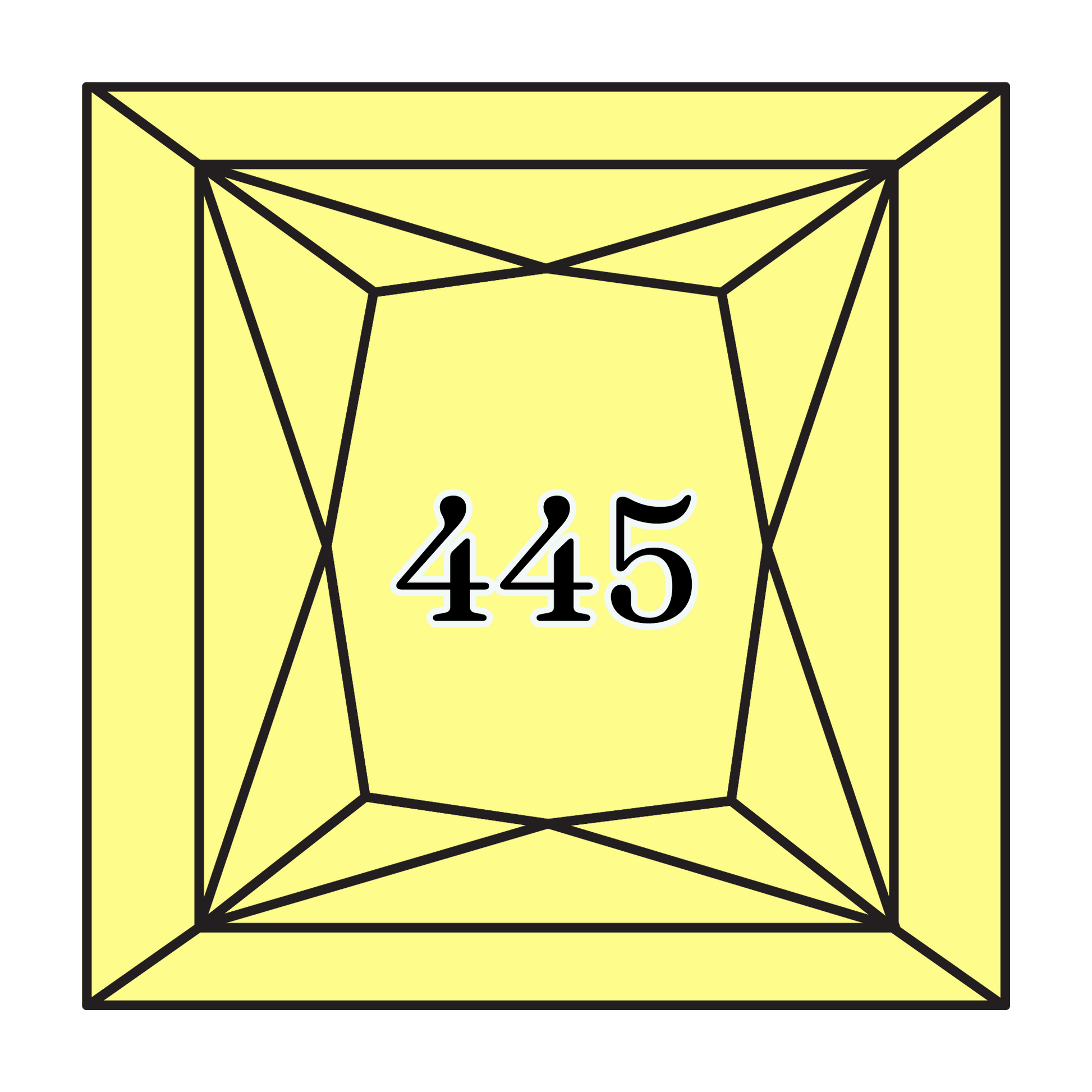 True North Diamond Art Square Diamond Drills 445 - Light Lemon - Square Bulk Diamond Drills