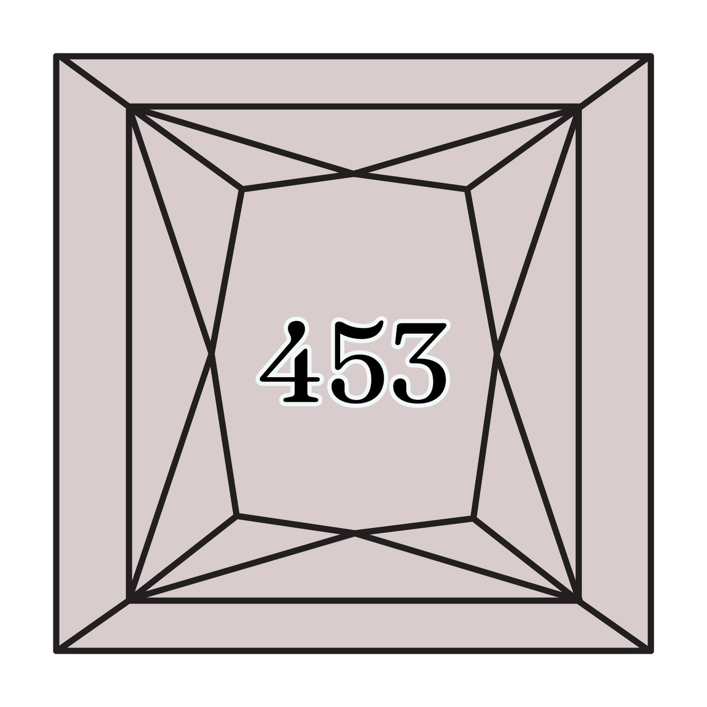 True North Diamond Art Square Diamond Drills 453 - Light Shell Grey - Square Bulk Diamond Drills