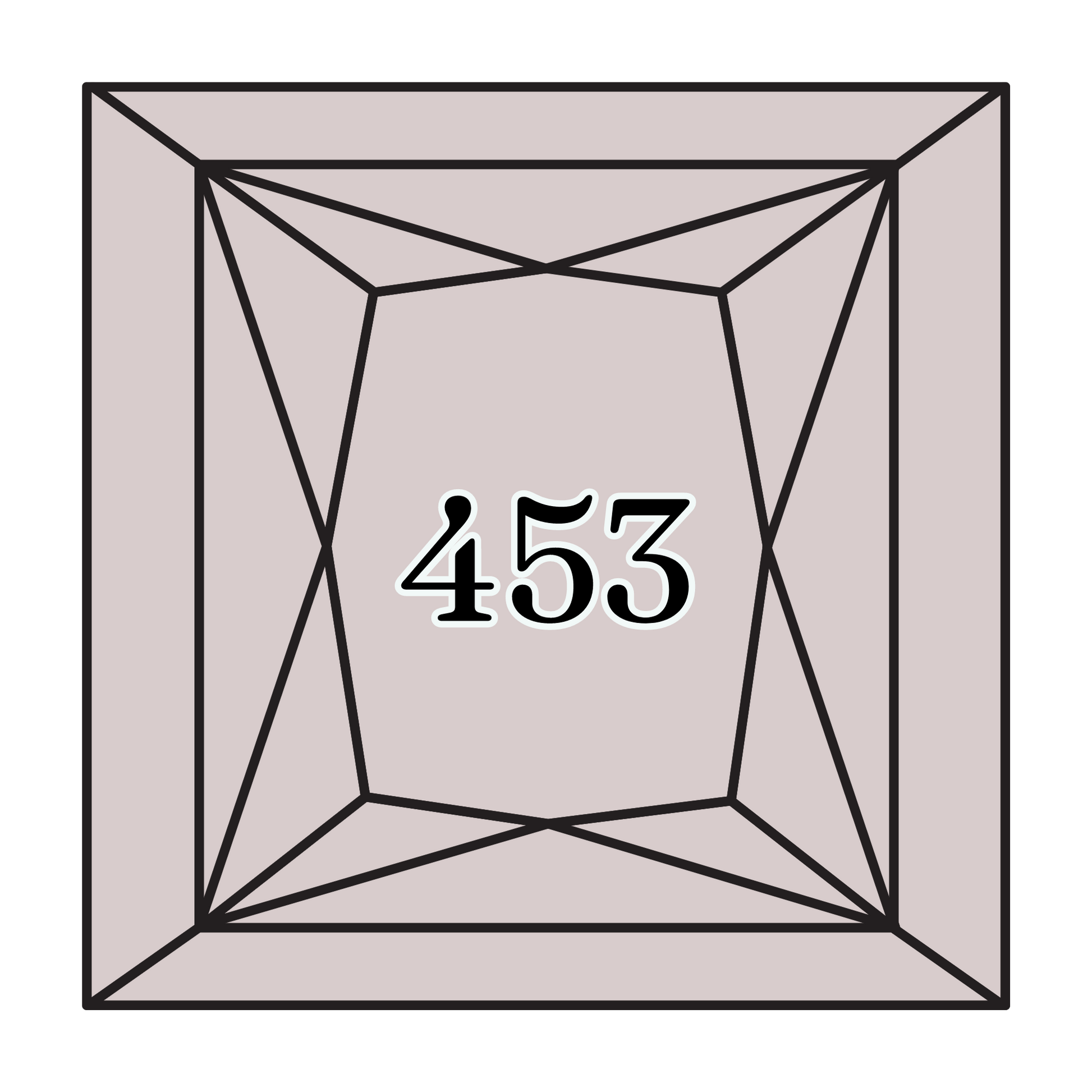 True North Diamond Art Square Diamond Drills 453 - Light Shell Grey - Square Bulk Diamond Drills